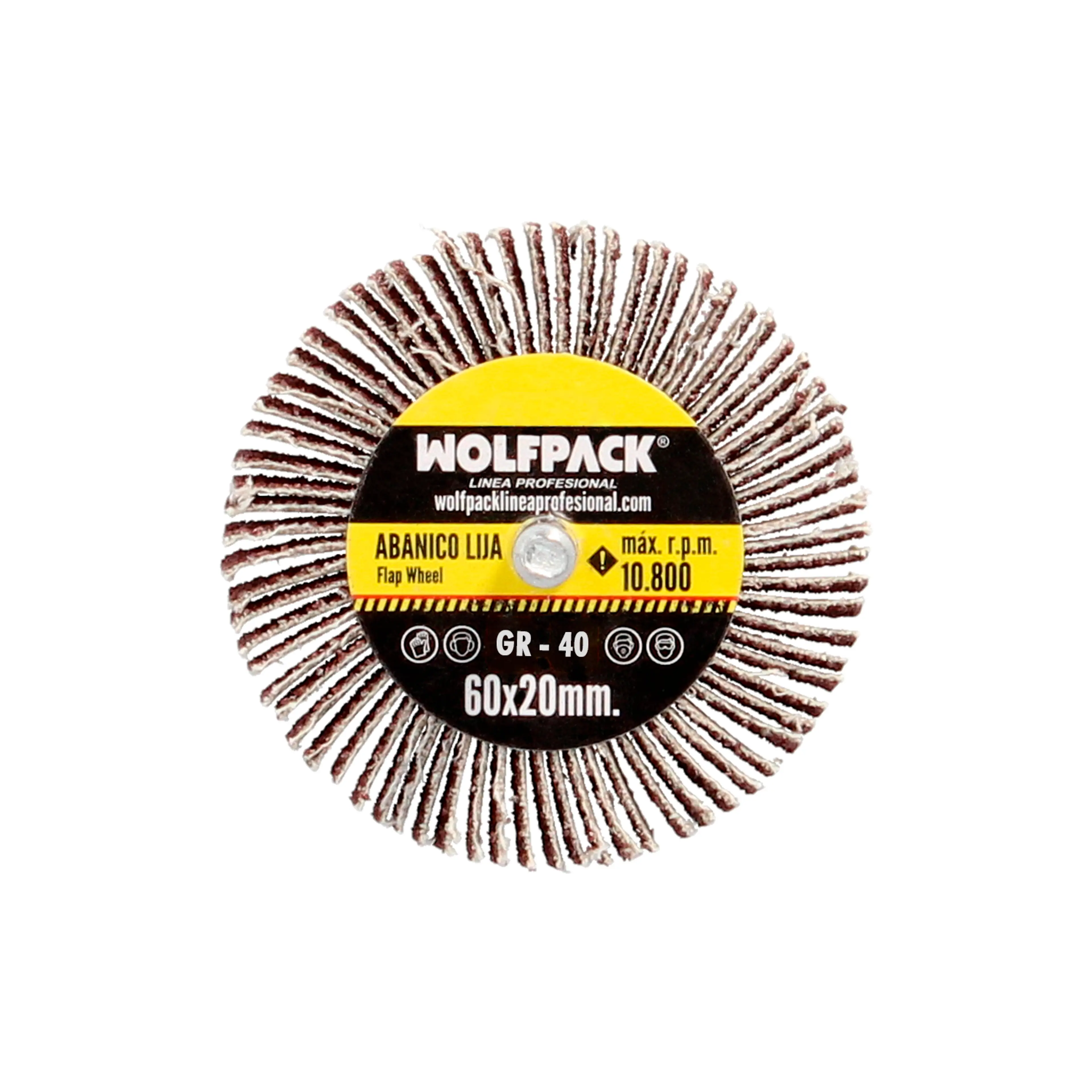 ABANICO LIJA GRANO 40 MEDIDA Ø 60 X