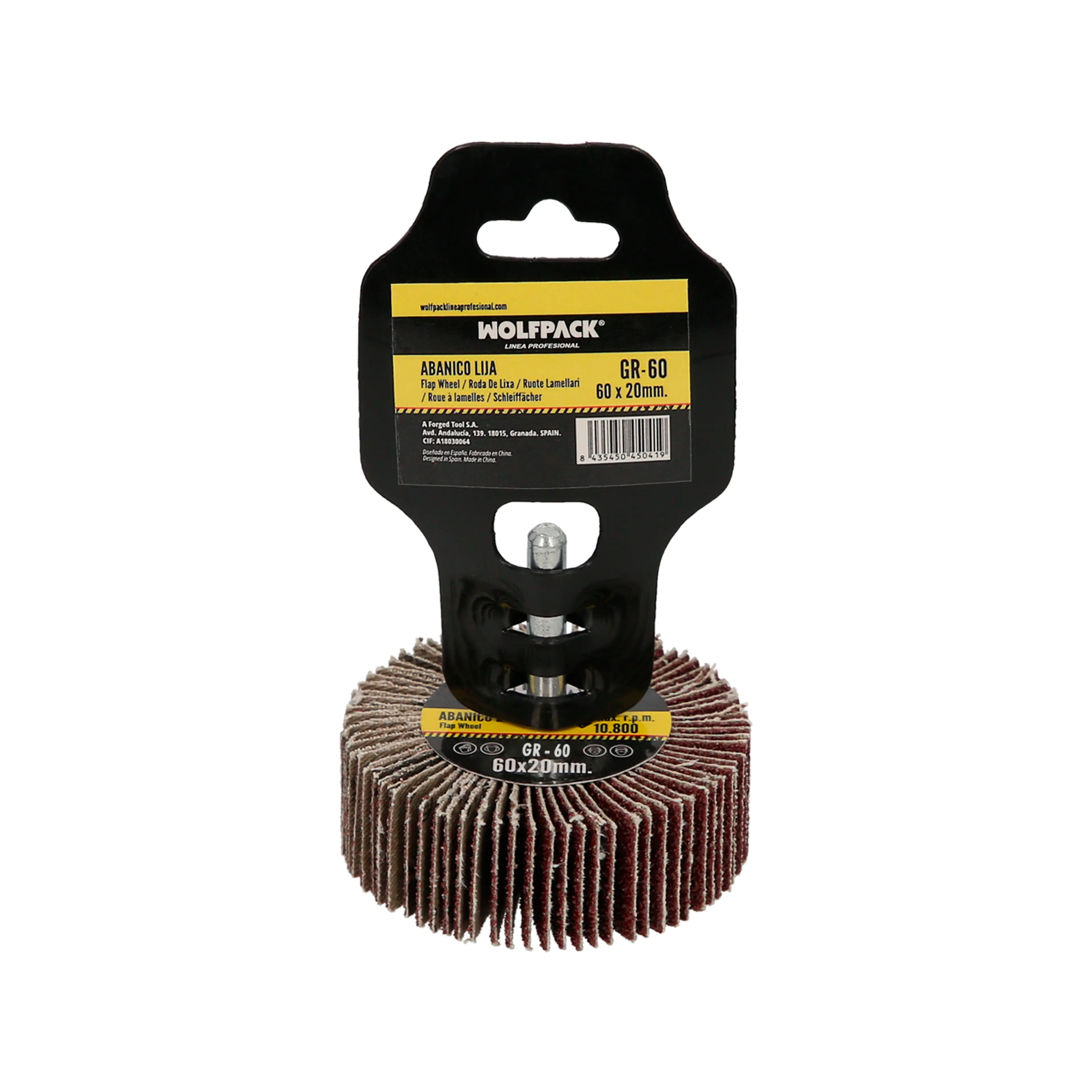 ABANICO LIJA GRANO 60 MEDIDA Ø 60 X