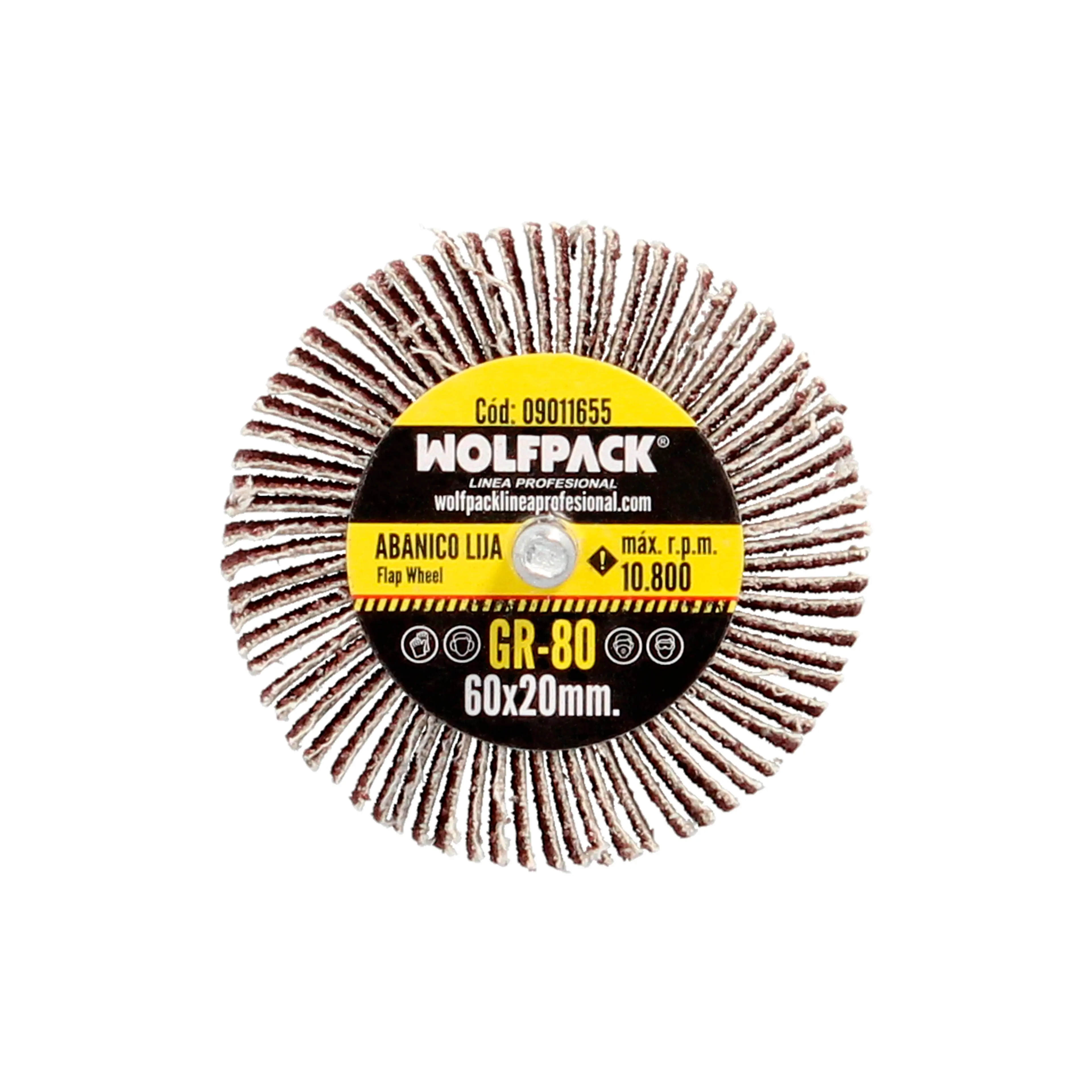 ABANICO LIJA GRANO 80 MEDIDA Ø 60 X