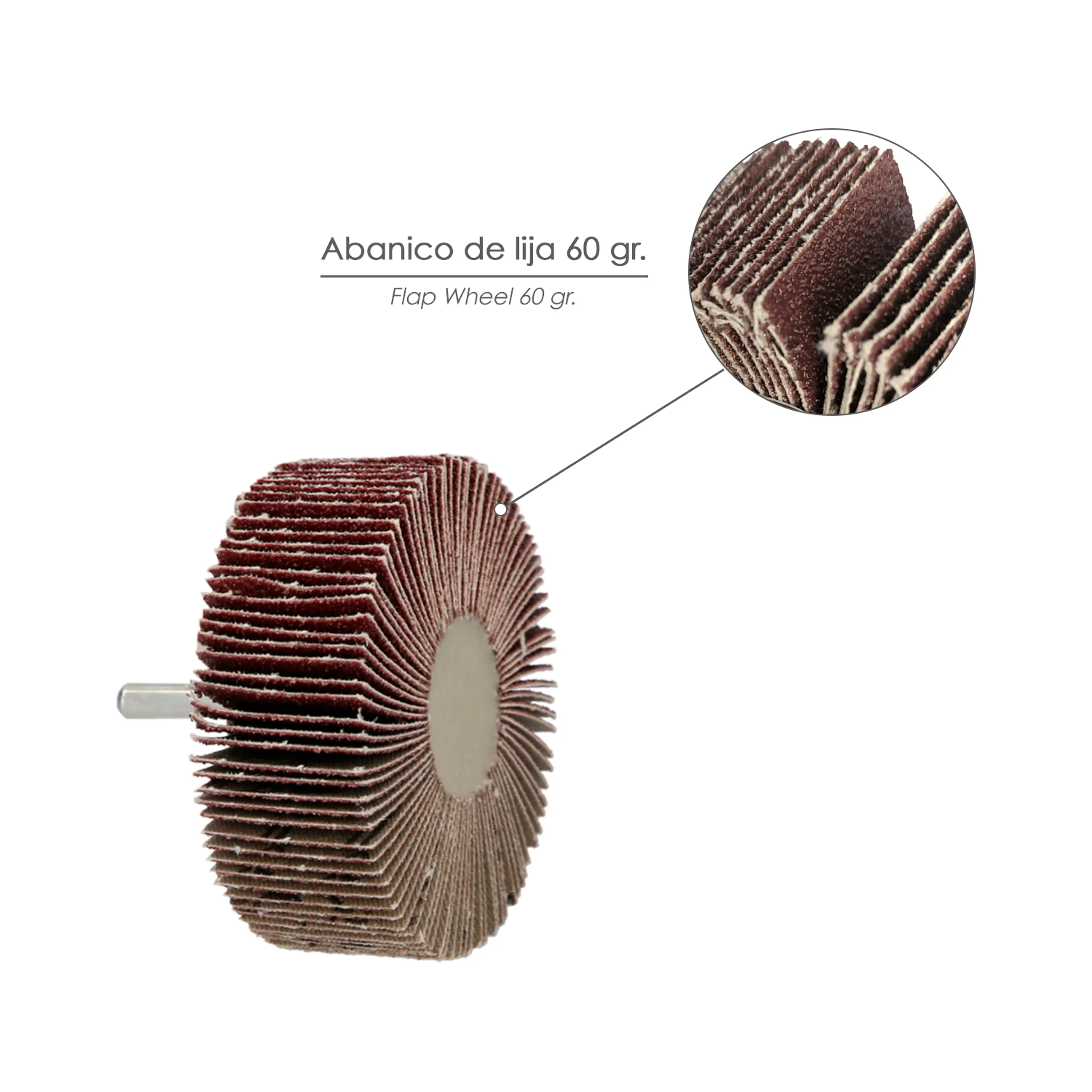 ABANICO LIJA GRANO 60 MEDIDA Ø 60 X