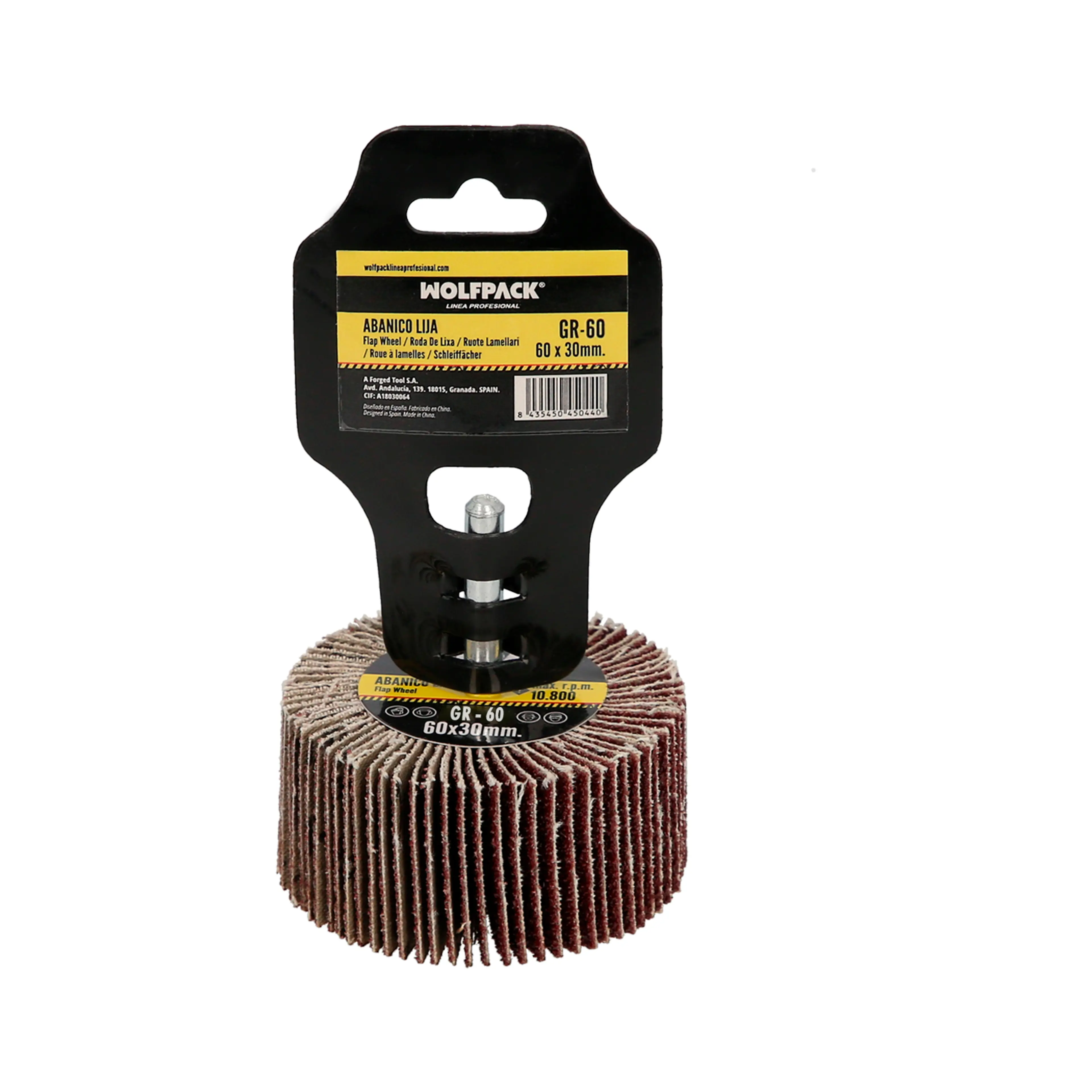 ABANICO LIJA GRANO 60 MEDIDA Ø 60 X