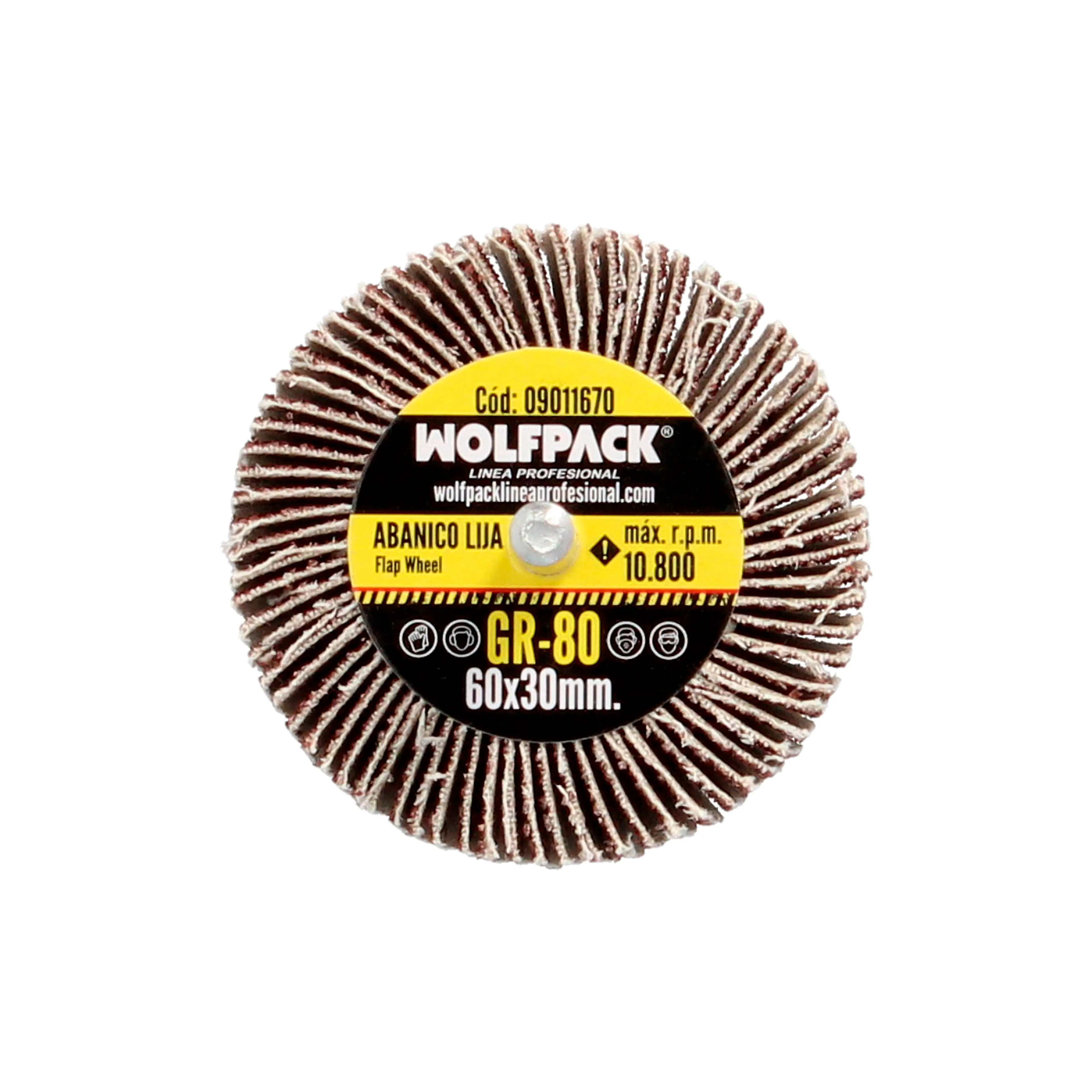 ABANICO LIJA GRANO 80 MEDIDA Ø 60 X