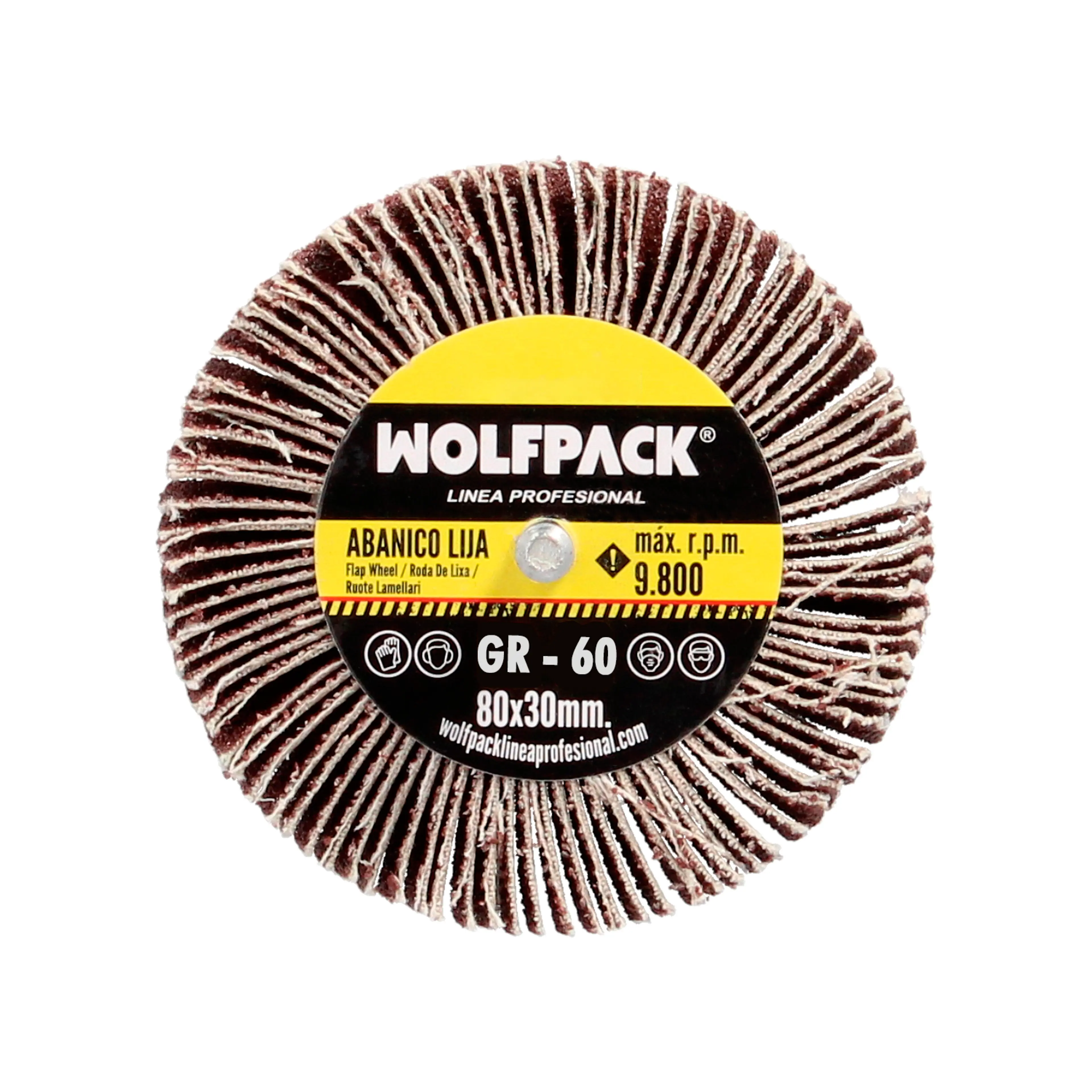 ABANICO LIJA GRANO 60 MEDIDA Ø 80 X