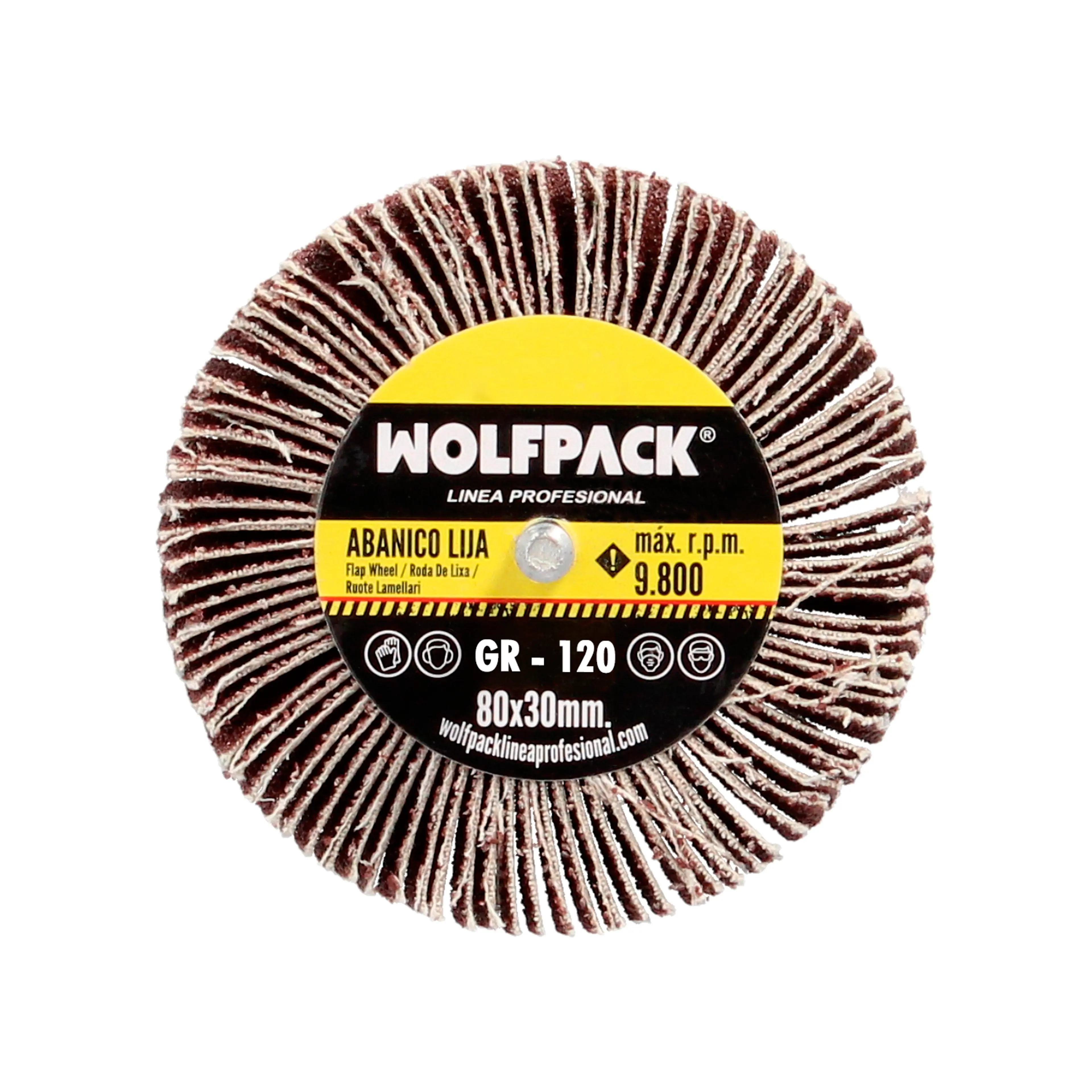 ABANICO LIJA GRANO 120 MEDIDA Ø 80 