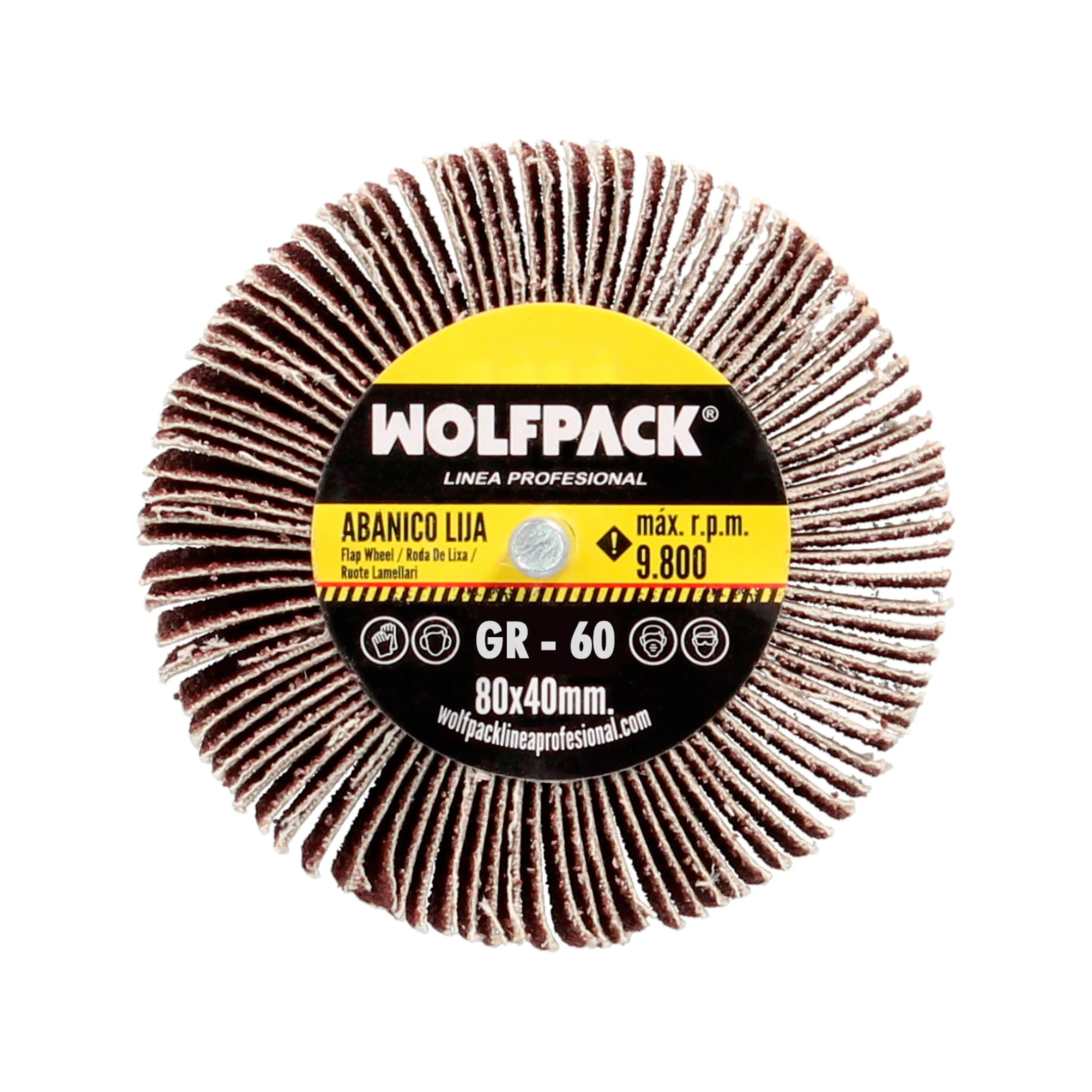 ABANICO LIJA GRANO 60 MEDIDA Ø 80 X