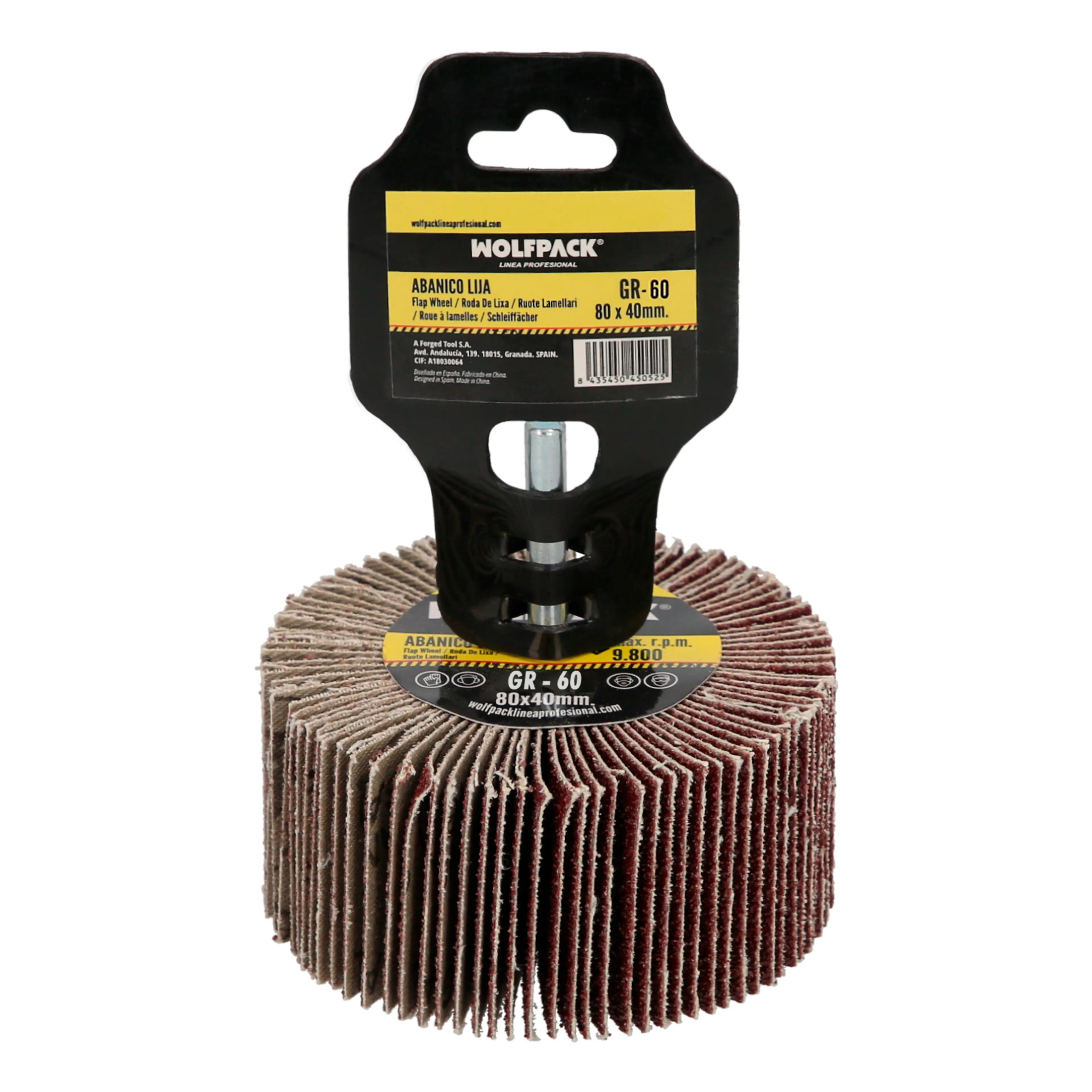 ABANICO LIJA GRANO 60 MEDIDA Ø 80 X