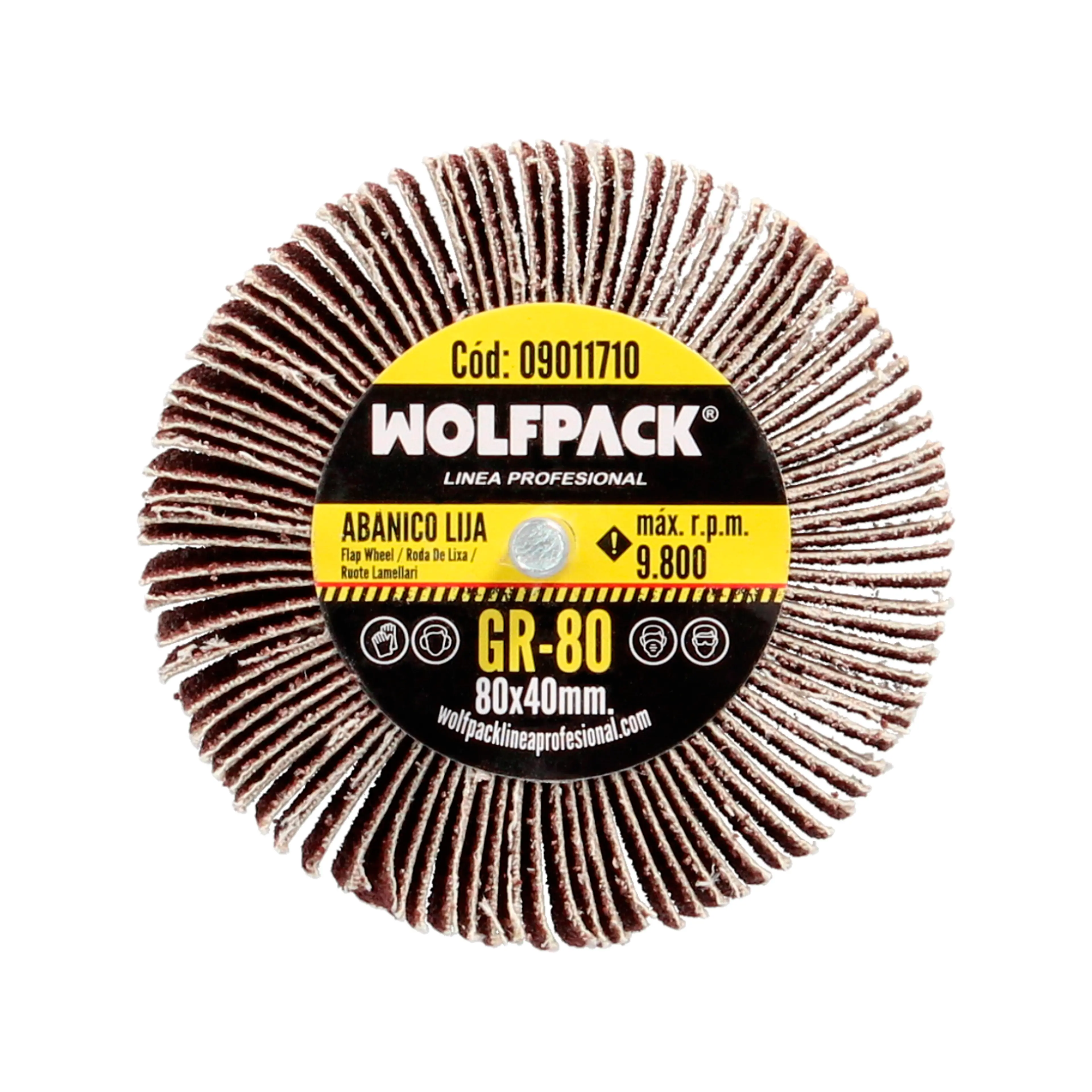 ABANICO LIJA GRANO 80 MEDIDA Ø 80 X