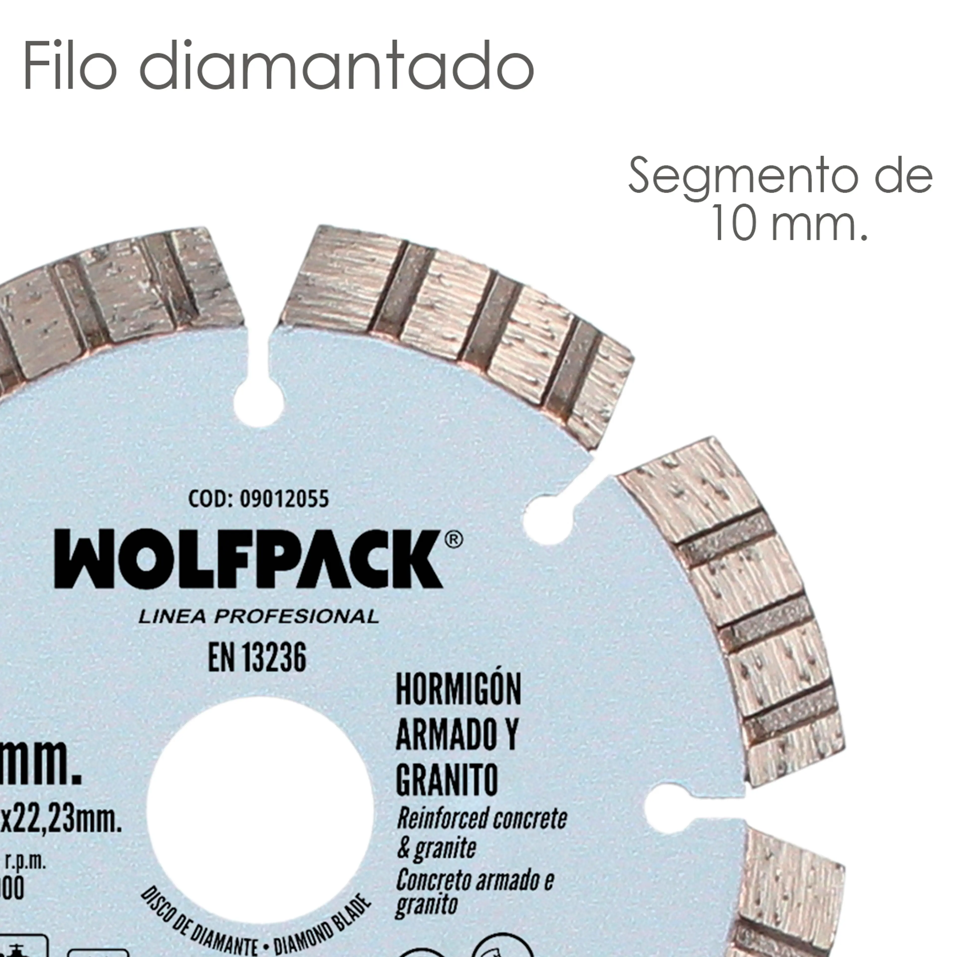 DISCO DIAMANTE HORMIGON ARMADO / GR