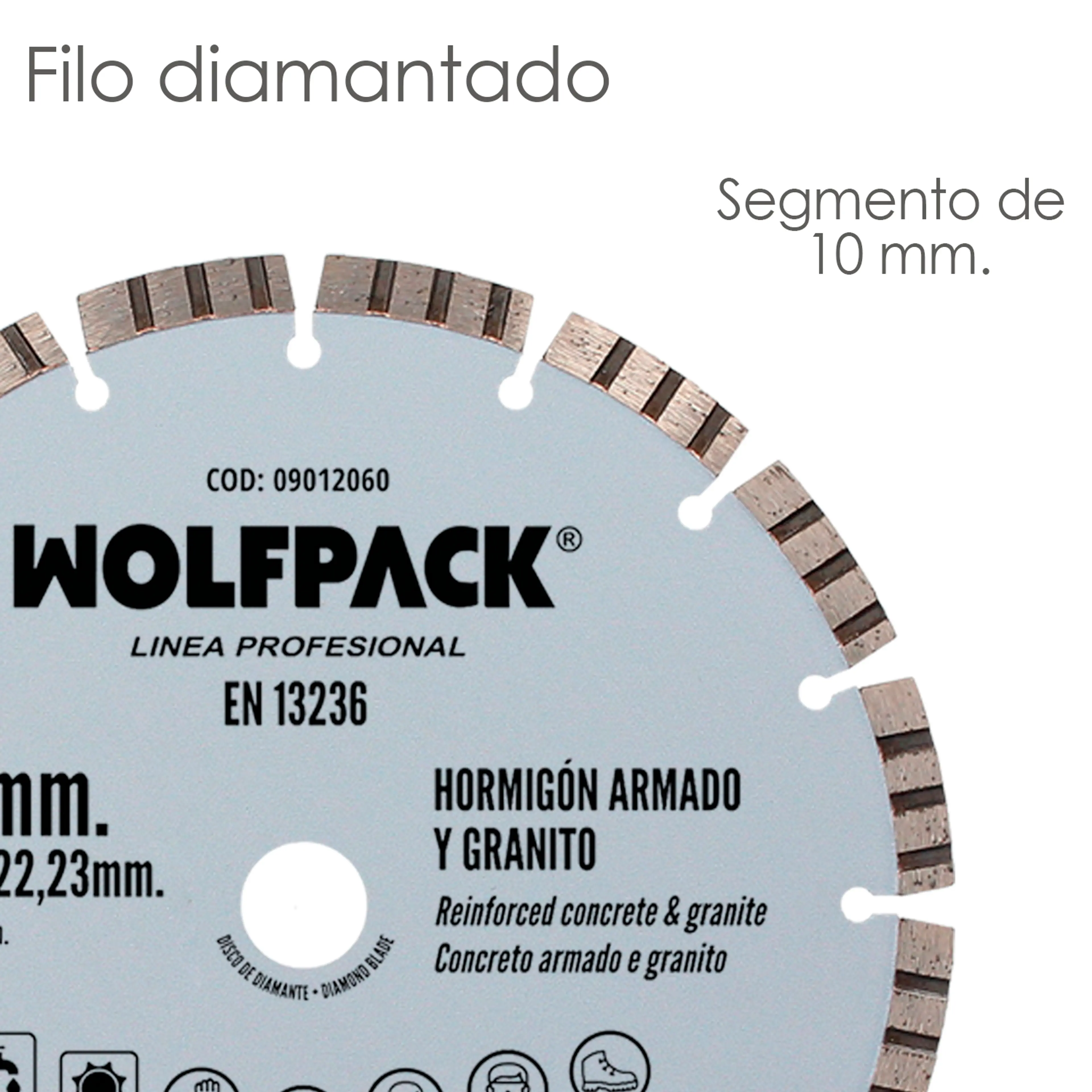 DISCO DIAMANTE HORMIGON ARMADO / GR