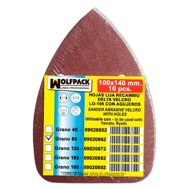 LIJA RECAMBIO VELCRO DELTA  140X100