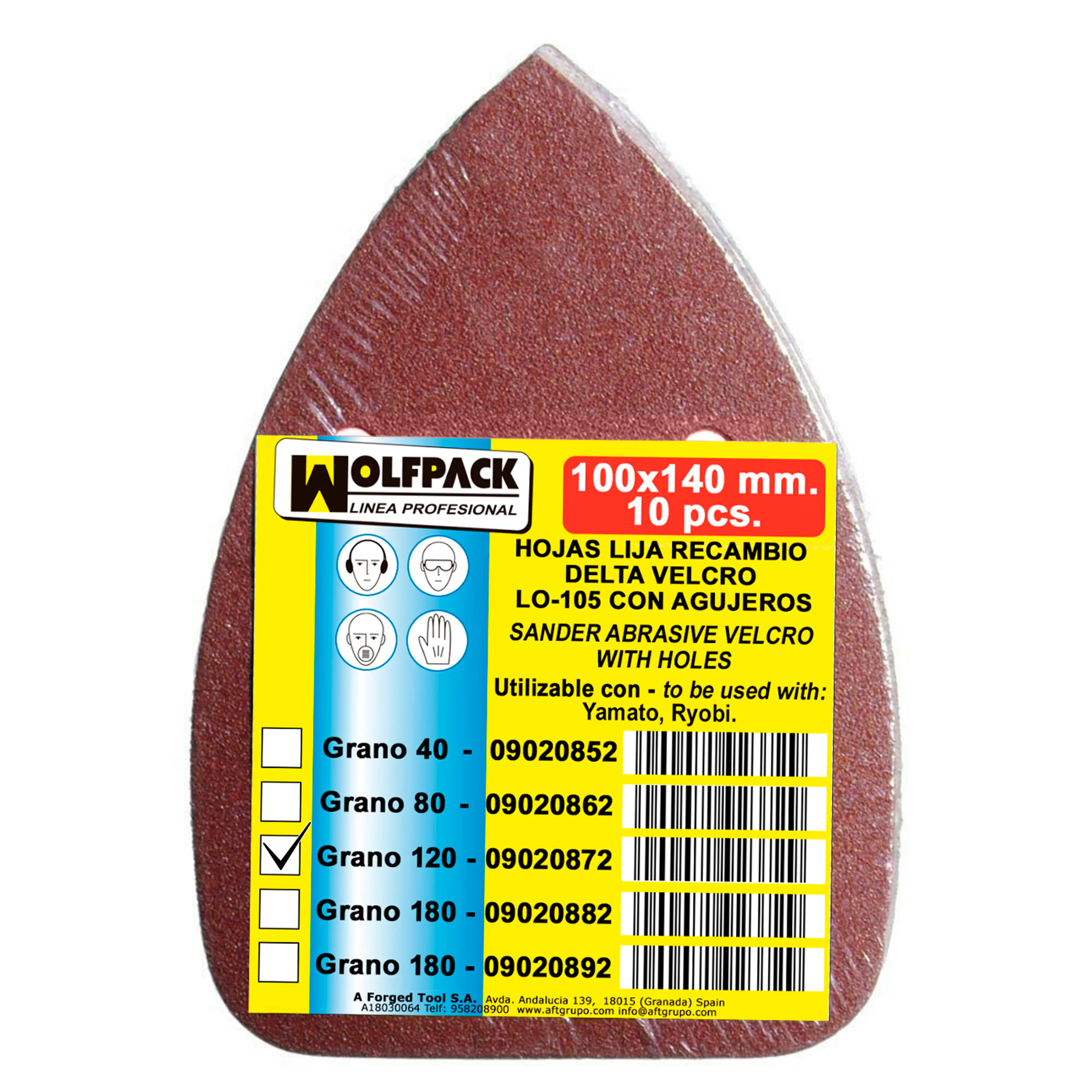 LIJA RECAMBIO VELCRO DELTA CON AGUJ