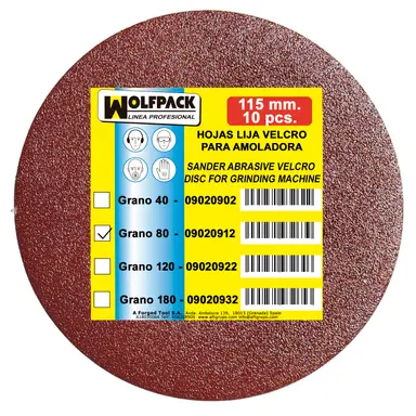 LIJA RECAMBIO VELCRO PARA AMOLADORA