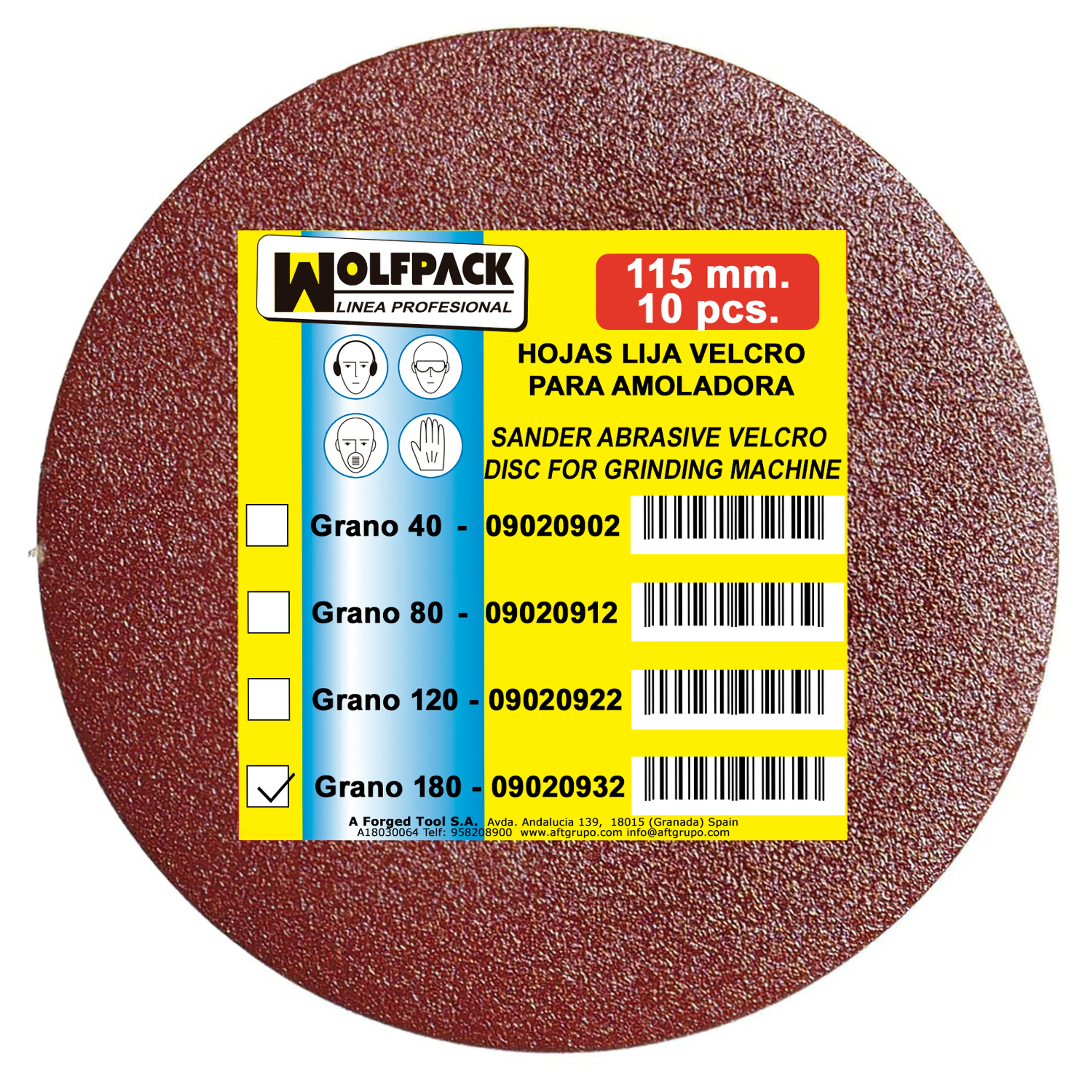 LIJA RECAMBIO VELCRO AMOLADORA Ø 11
