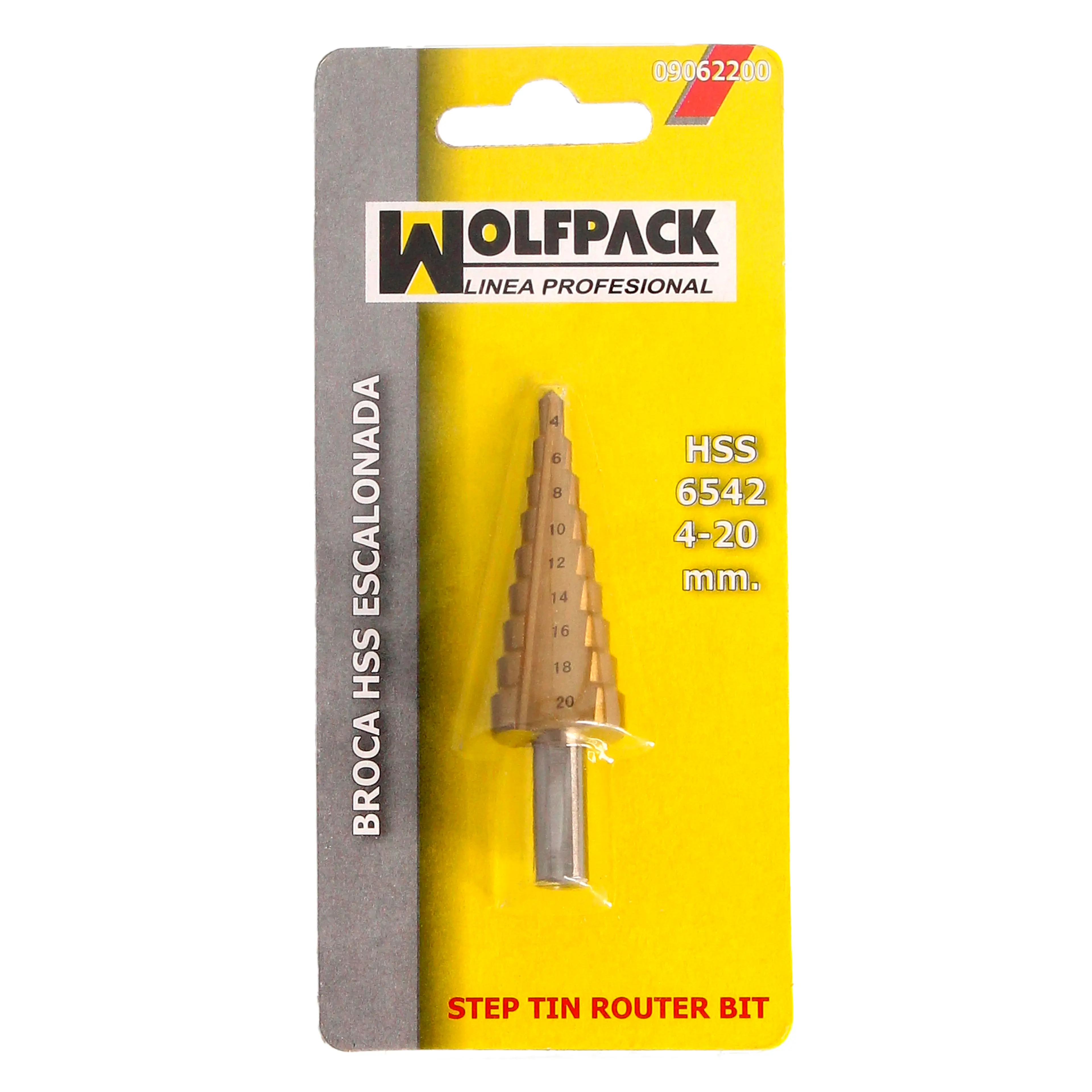 BROCA HSS ESCALONADA Ø 4 A 20 MM.