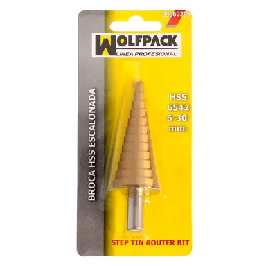 BROCA HSS ESCALONADA Ø 6 A 30 MM.