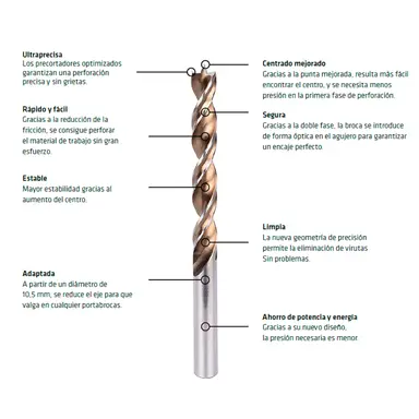 BROCA ALPEN MADERA TIMBER TWIST Ø 5
