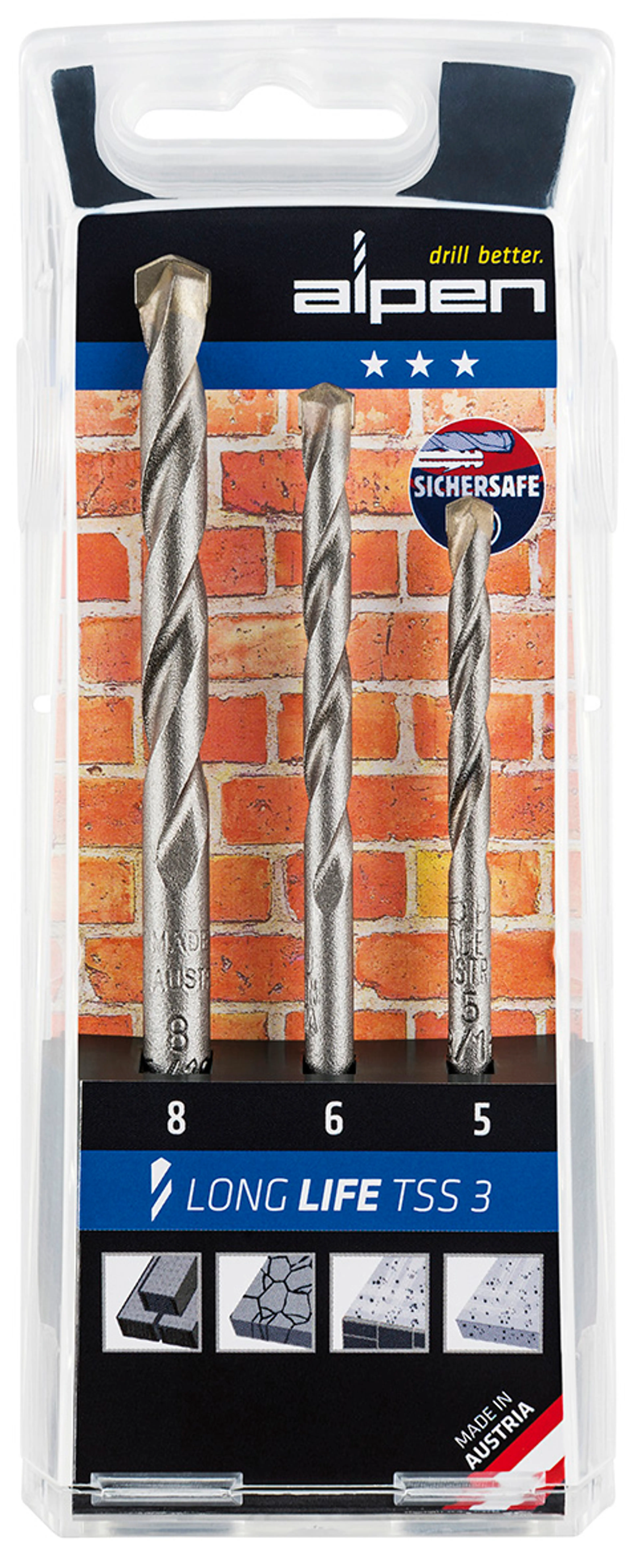 ESTUCHE BROCAS ALPEN WIDIA LONG LIF