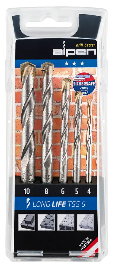 ESTUCHE BROCAS ALPEN WIDIA LONG LIF