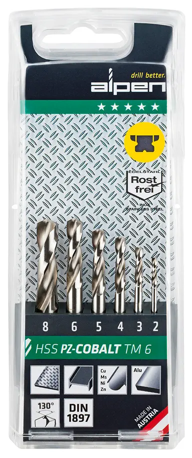 ESTUCHE BROCAS ALPEN COBALTO NIROST