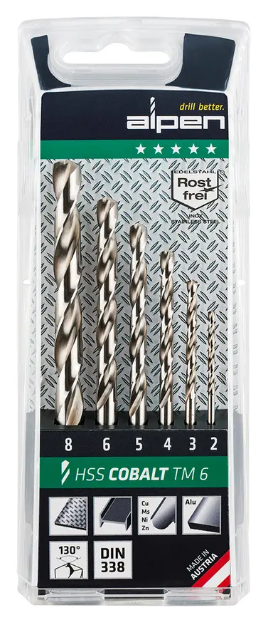 ESTUCHE BROCAS ALPEN COBALTO  6 PIE