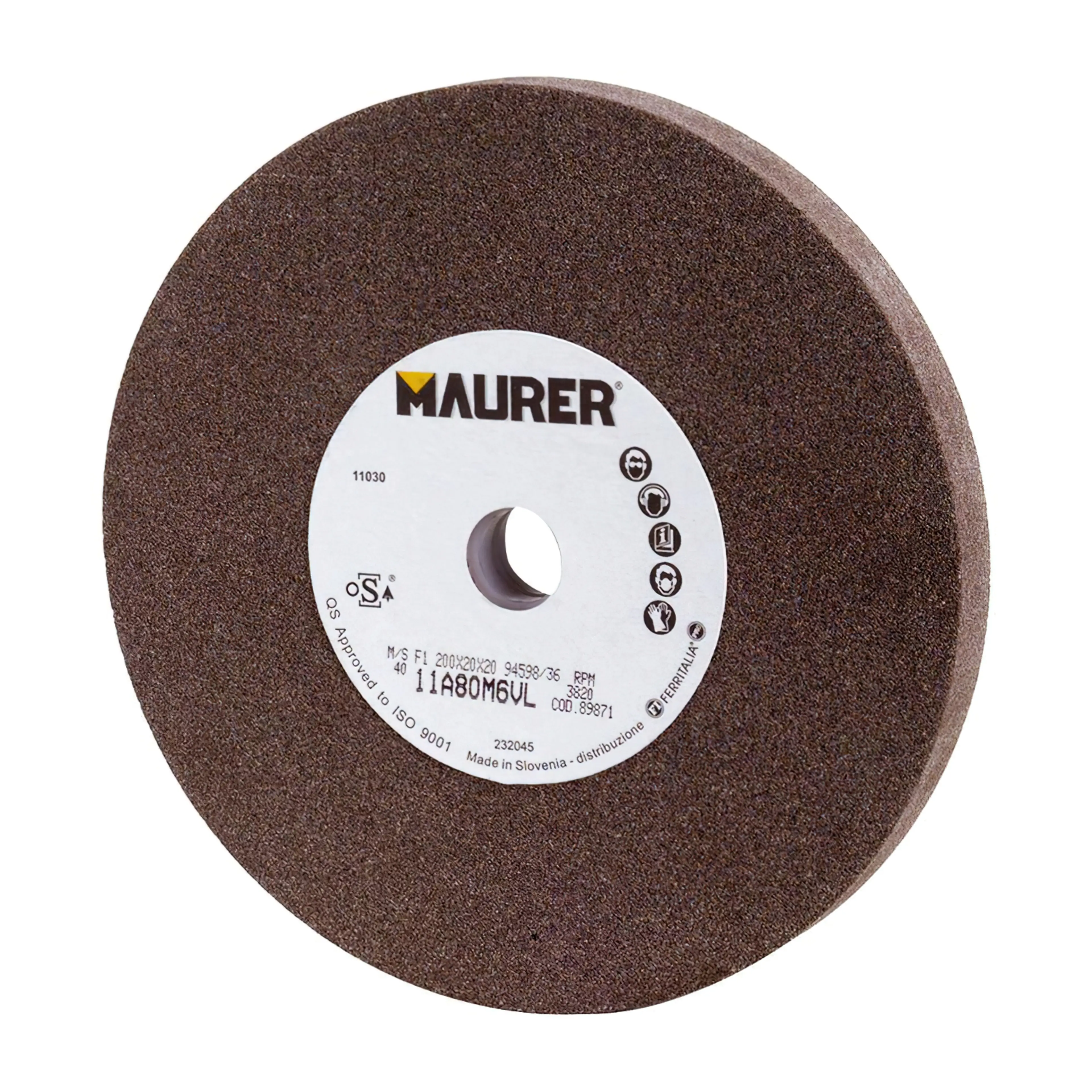 MUELA MAURER CORINDON 200X25X20 MM.