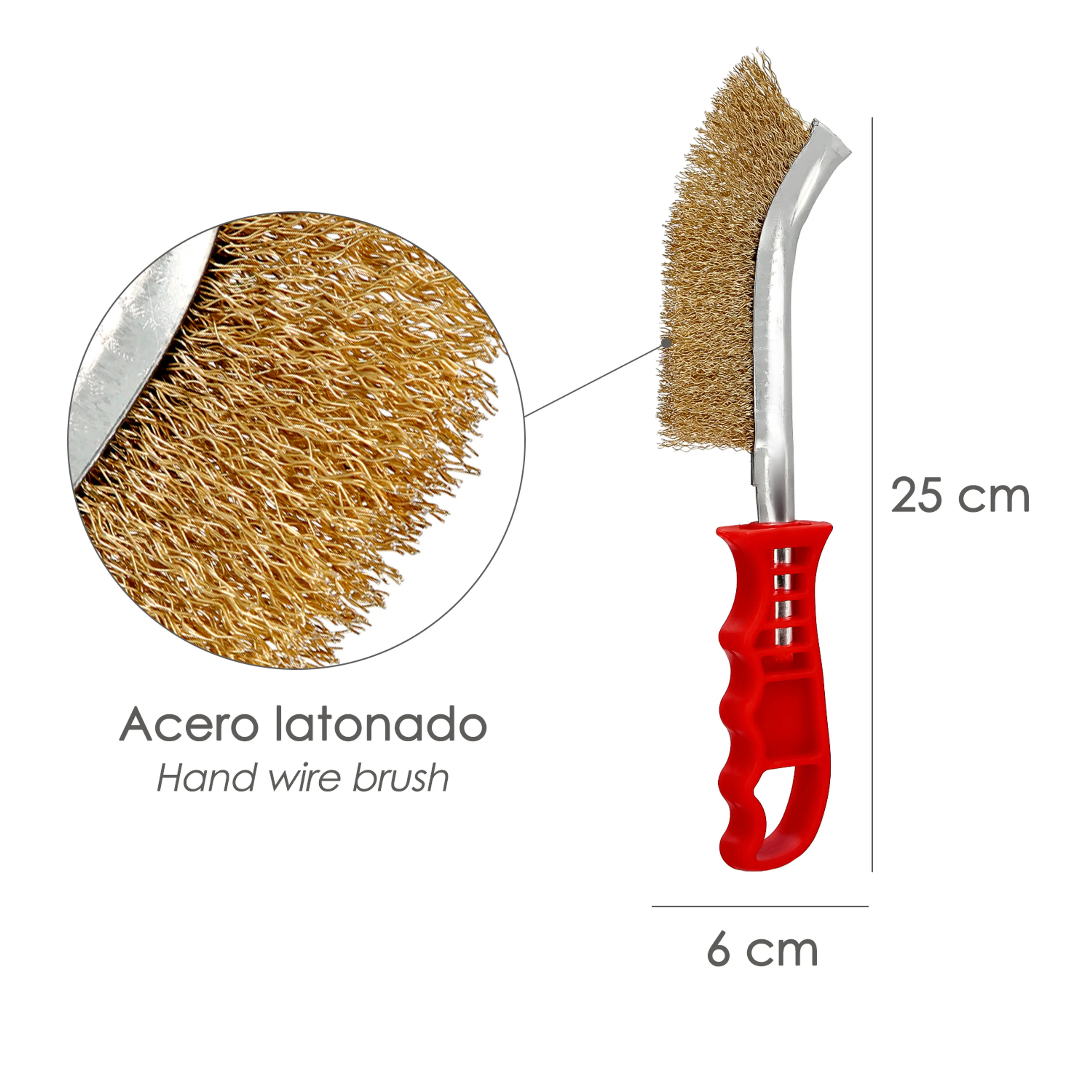 CEPILLO MANUAL ACERO LATONADO MANGO
