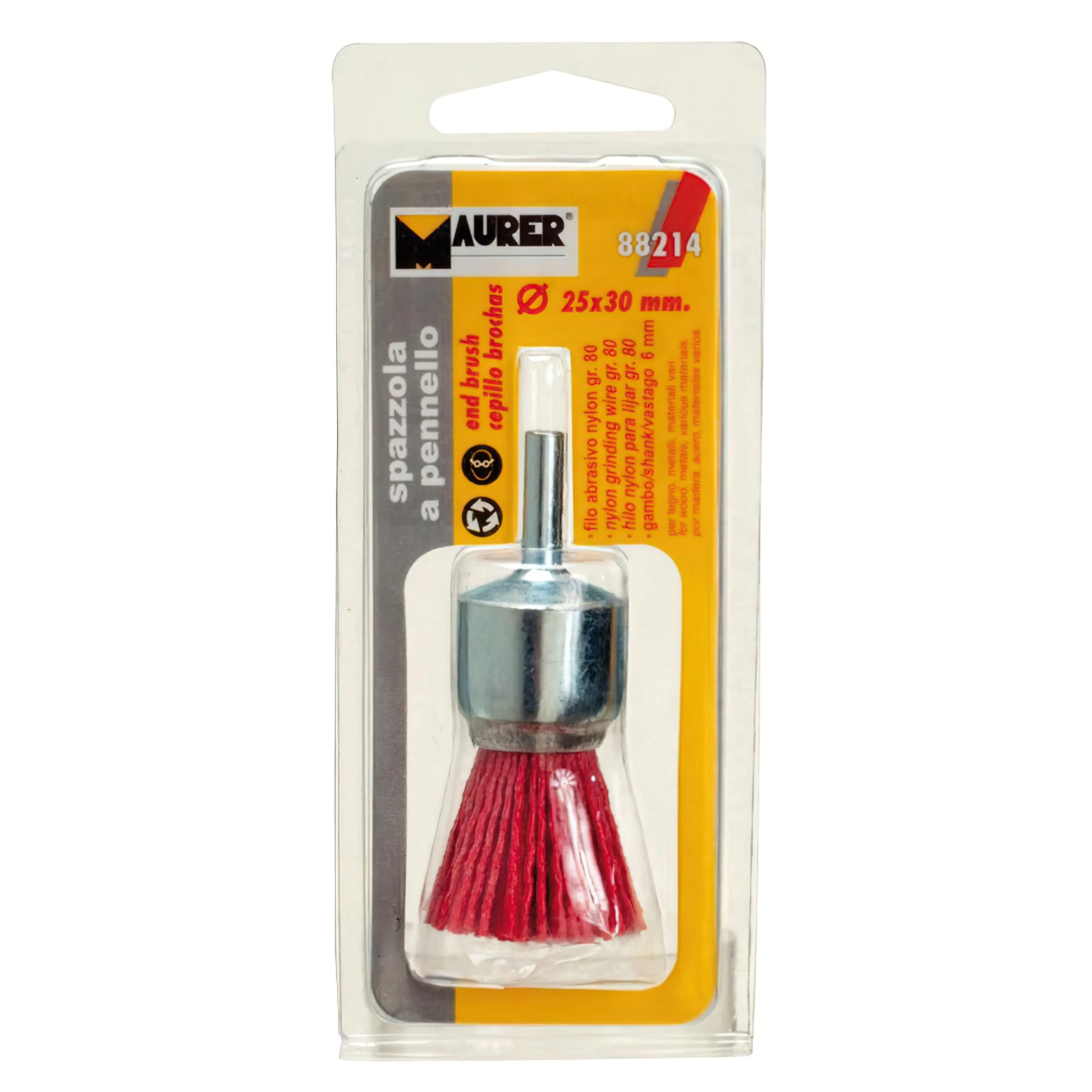 CEPILLO NYLON BROCHA    25 MM. 1/4