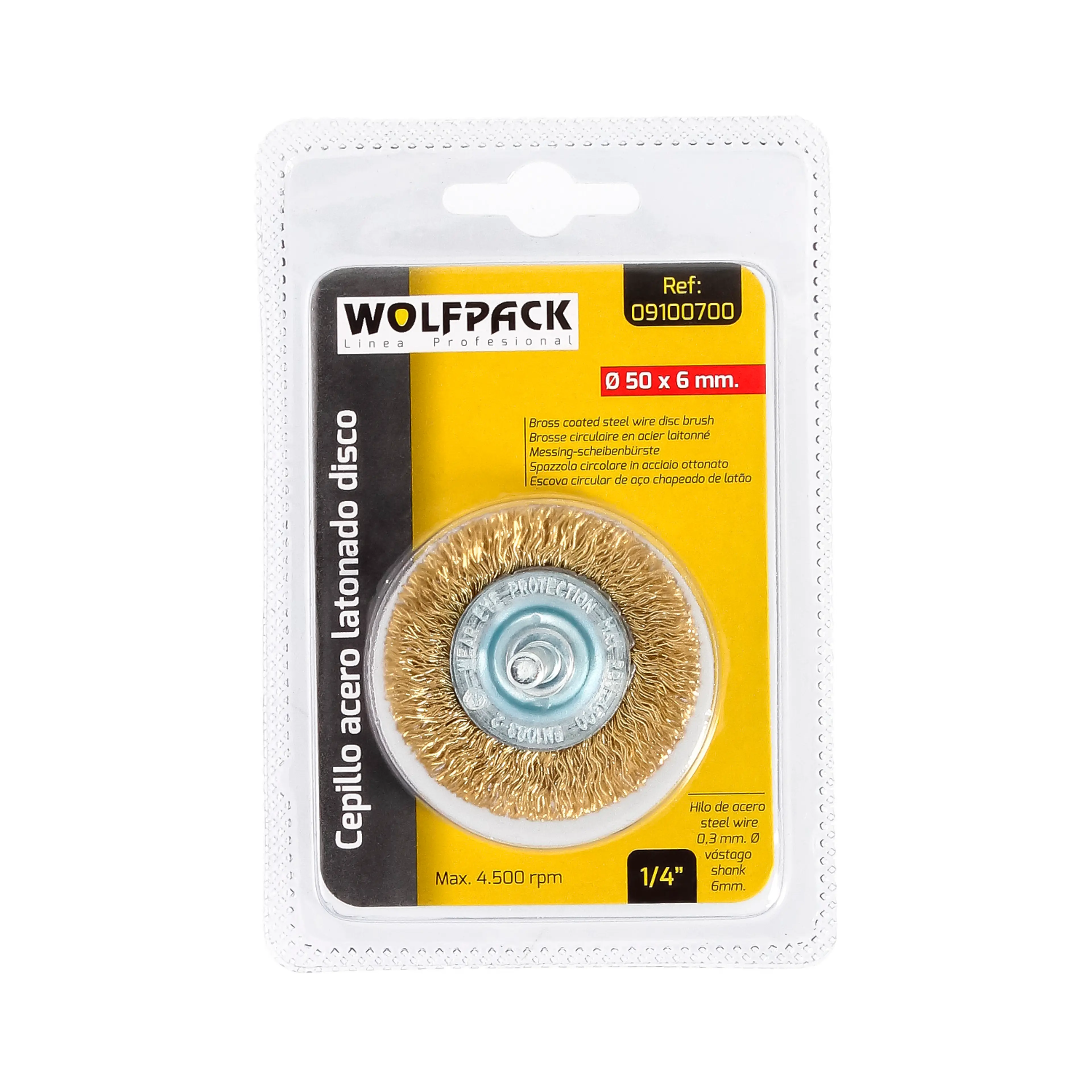 CEPILLO ACERO LATONADO DISCO Ø 50 M