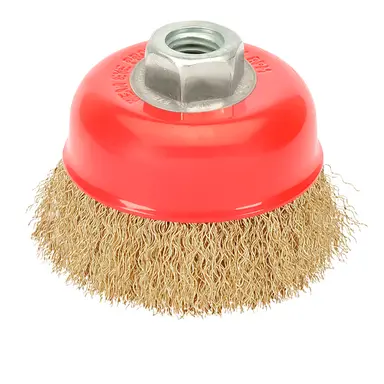 CEPILLO TAZA ACERO LATONADO, Ø 120 