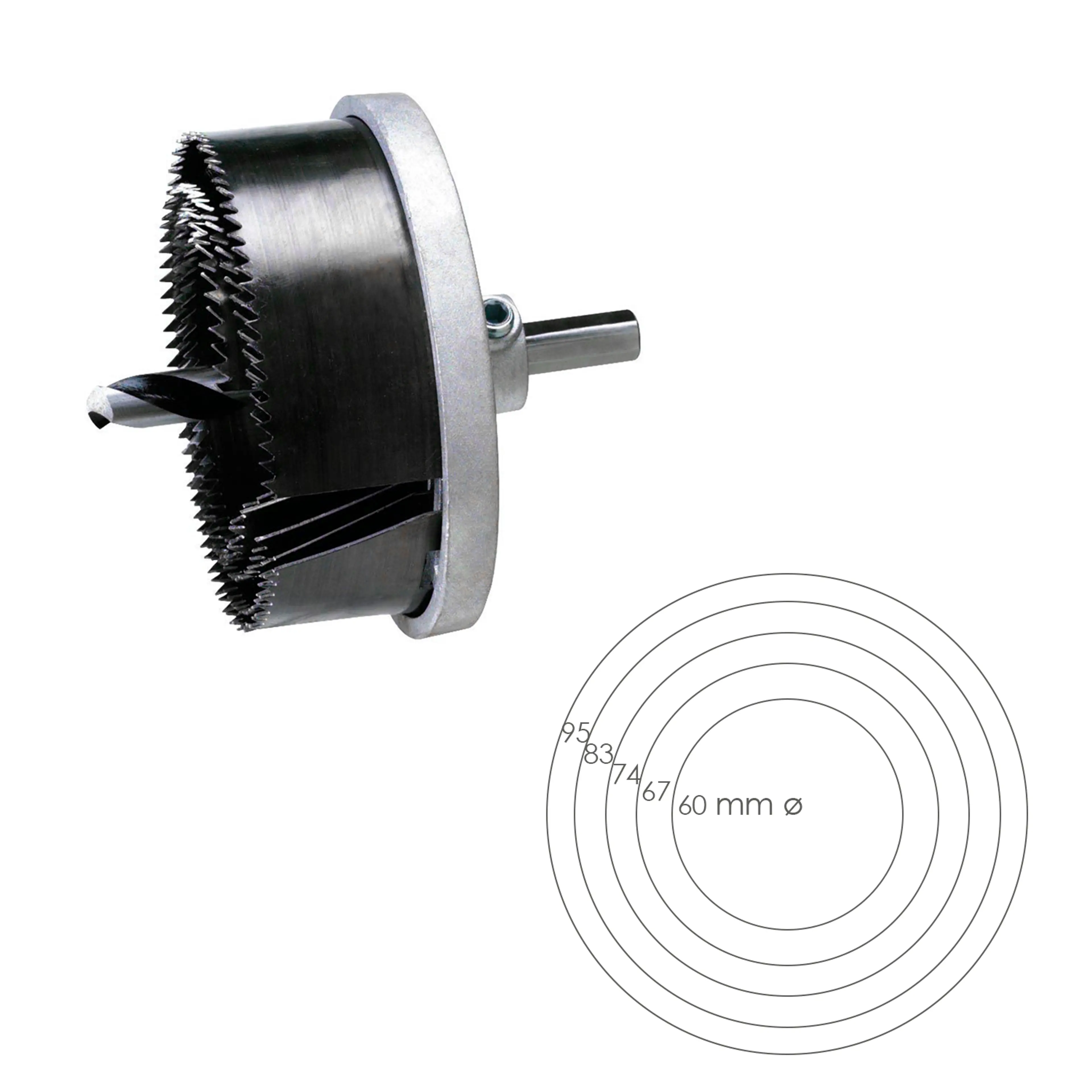 JUEGO SIERRAS CAMPANA 30 MM. Ø 60/9