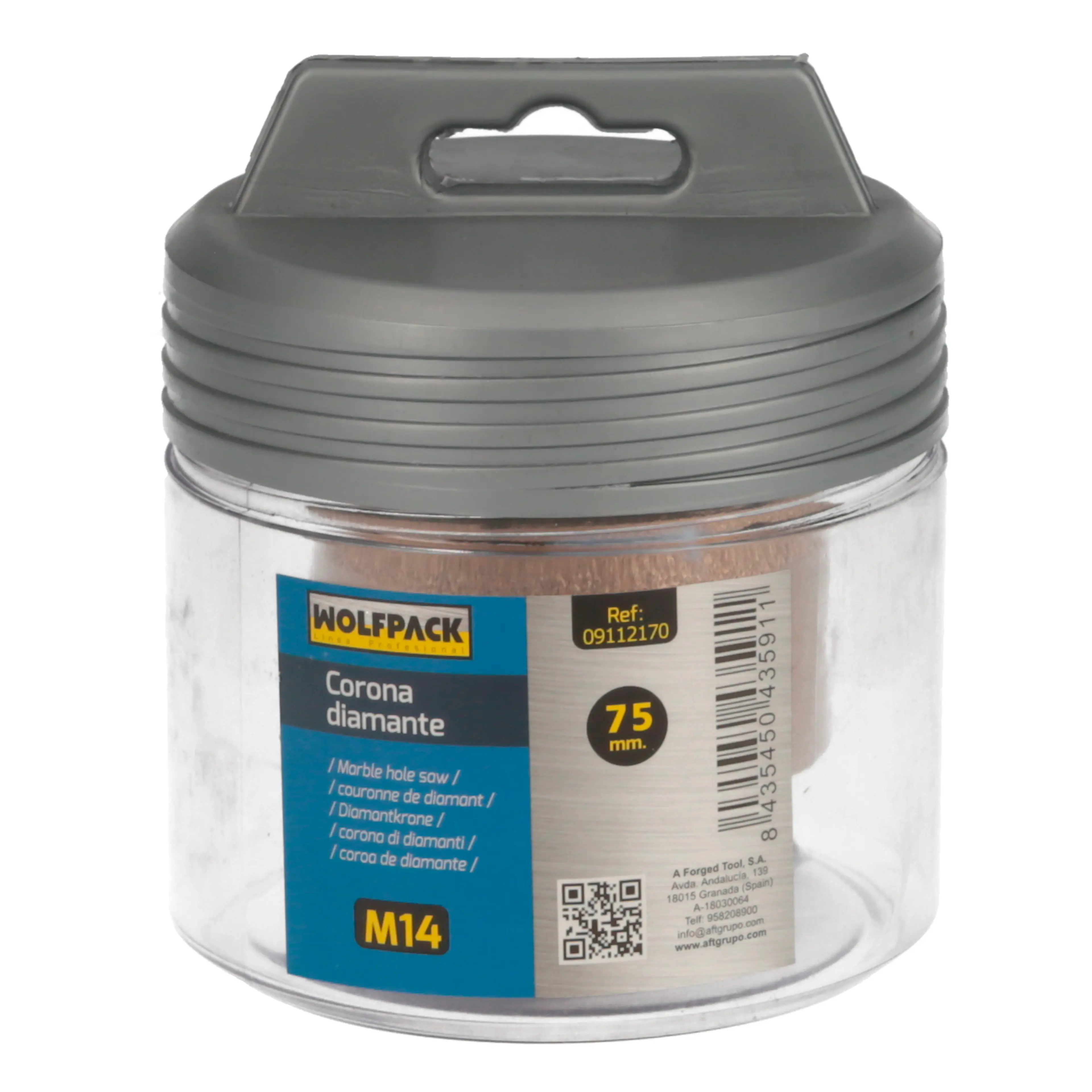 CORONA DIAMANTE M14 Ø 75 MM. CORTE 