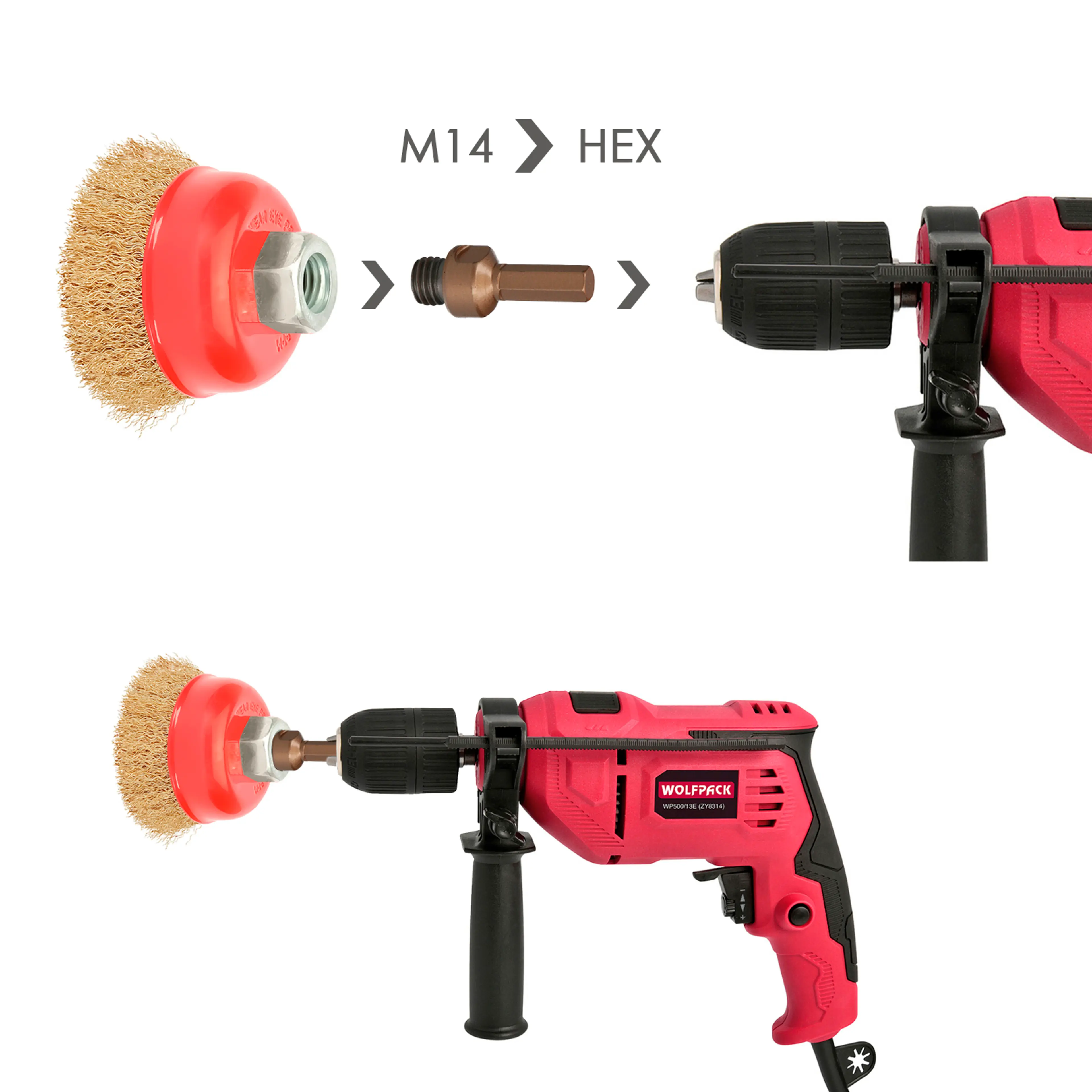 ADAPTADOR M14 A ESPIGA TALADRO