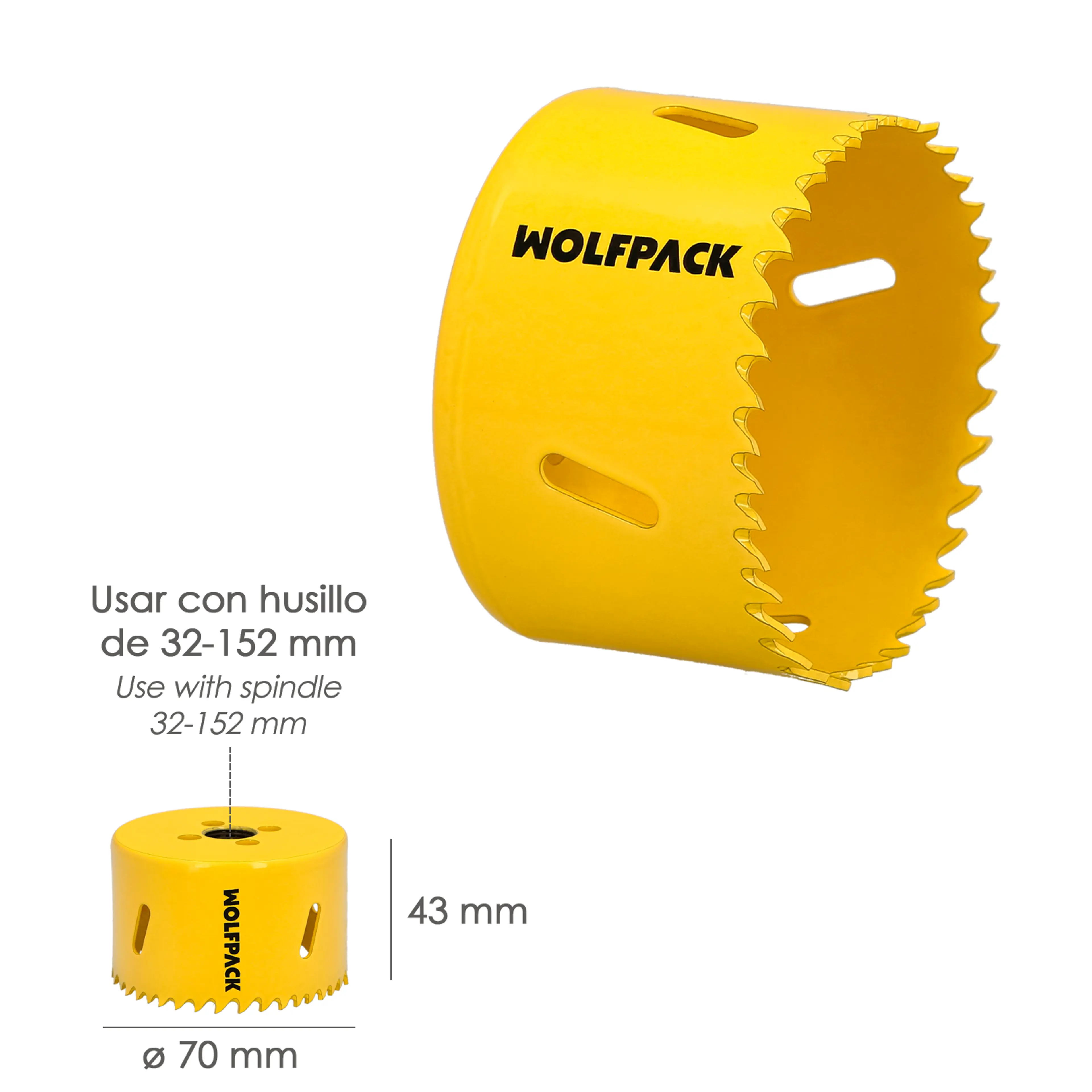 CORONA DE SIERRA BIMETAL TARGET  Ø 