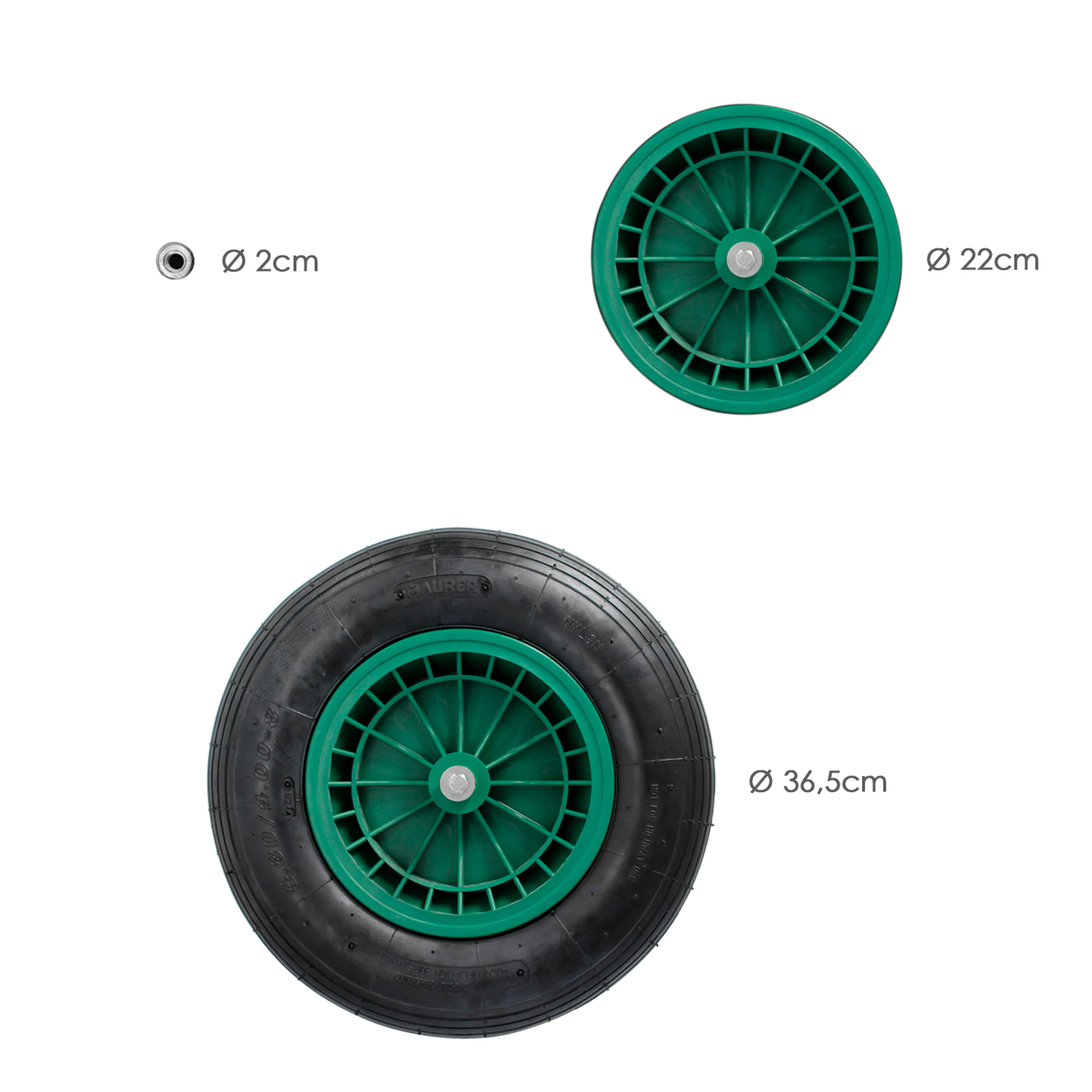 RUEDA CARRETILLA OBRA / JARDIN