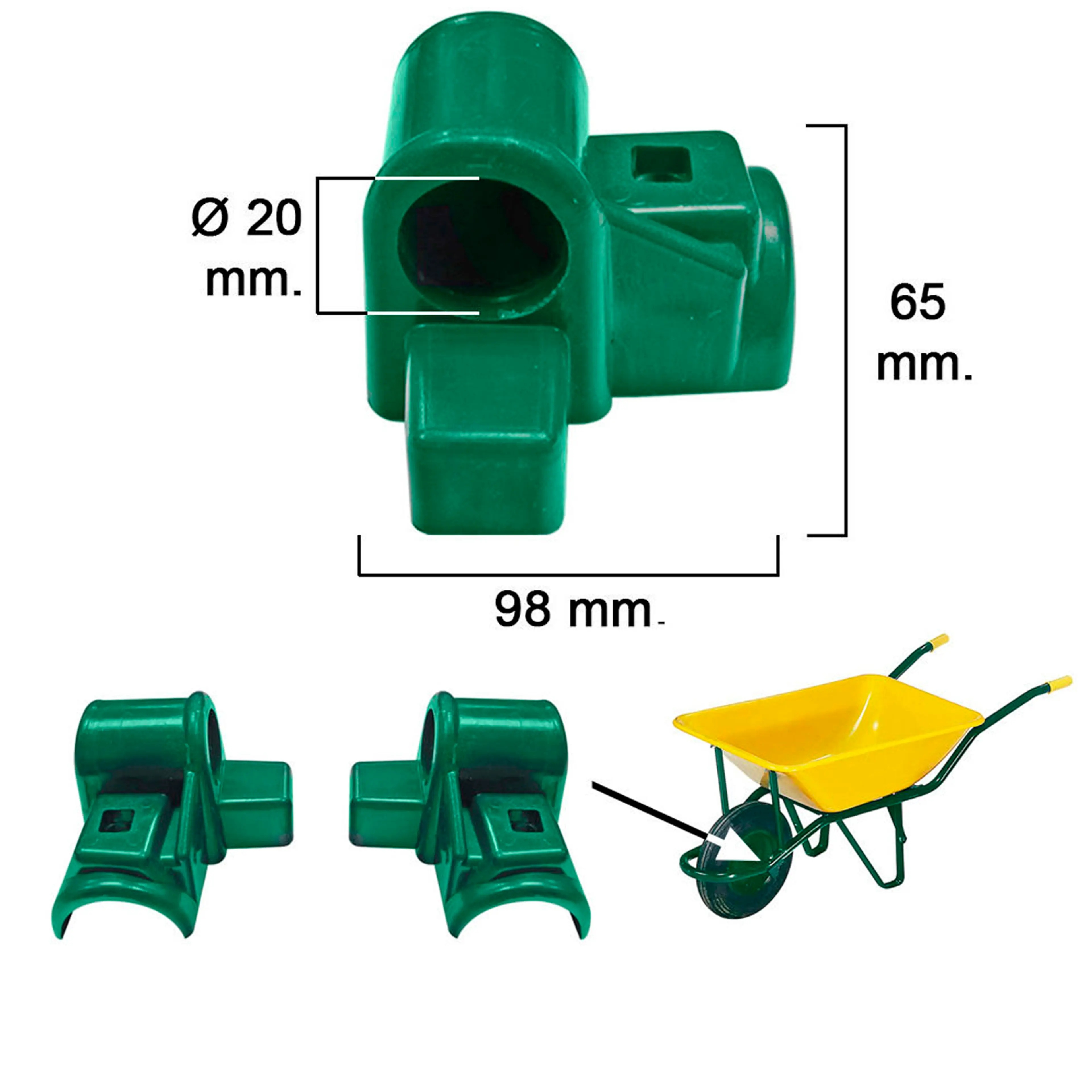 COJINETE PLASTICO PARA CARRETILLA O