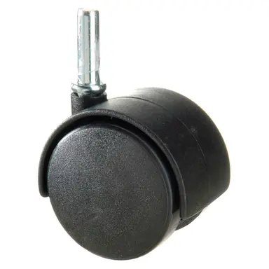 RUEDA DOMESTICA NYLON NEGRO ESPIGA 