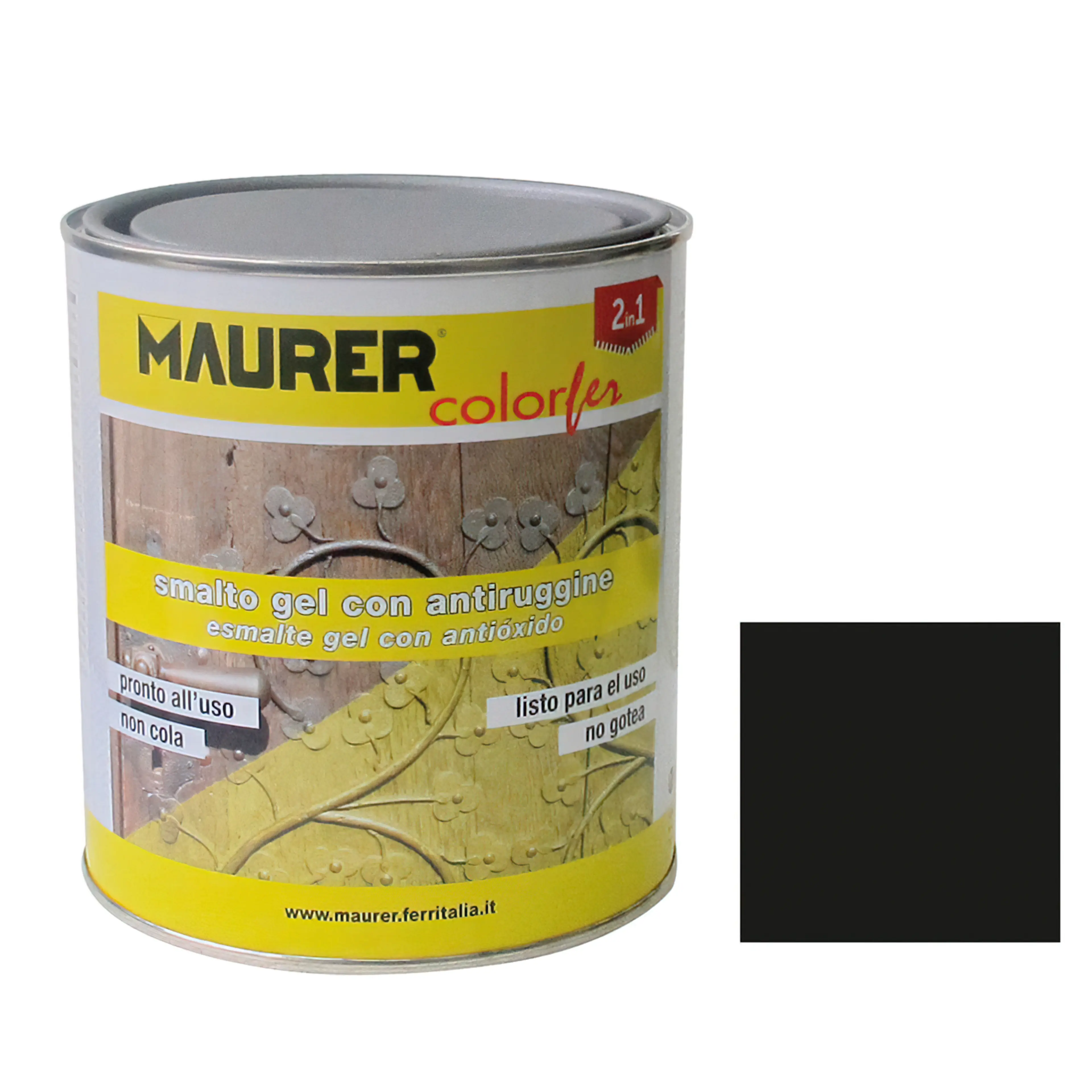 ESMALTE ANTIOXIDO 750 ML. NEGRO SAT