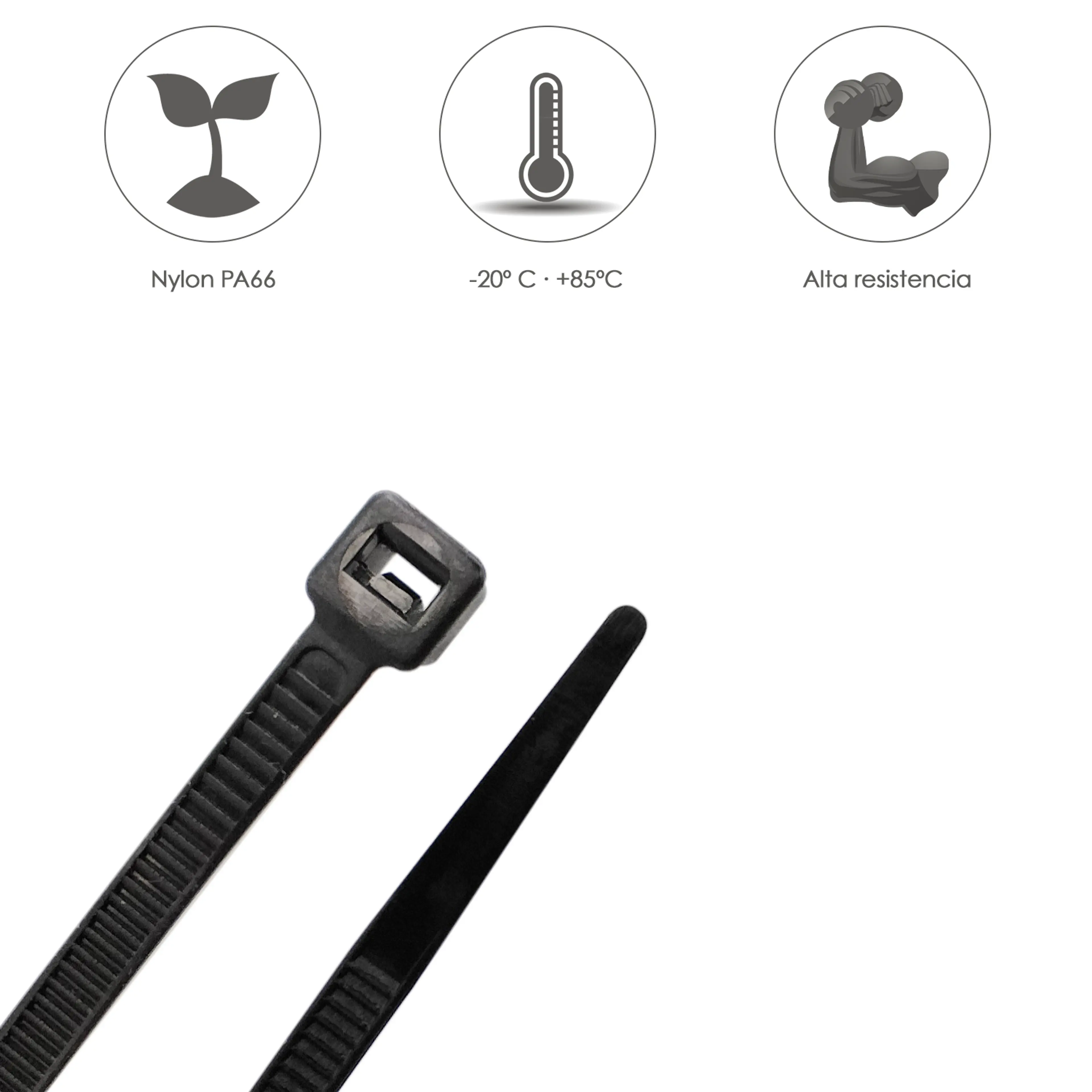 BRIDA NYLON 100%. COLOR NEGRO 2,5 X