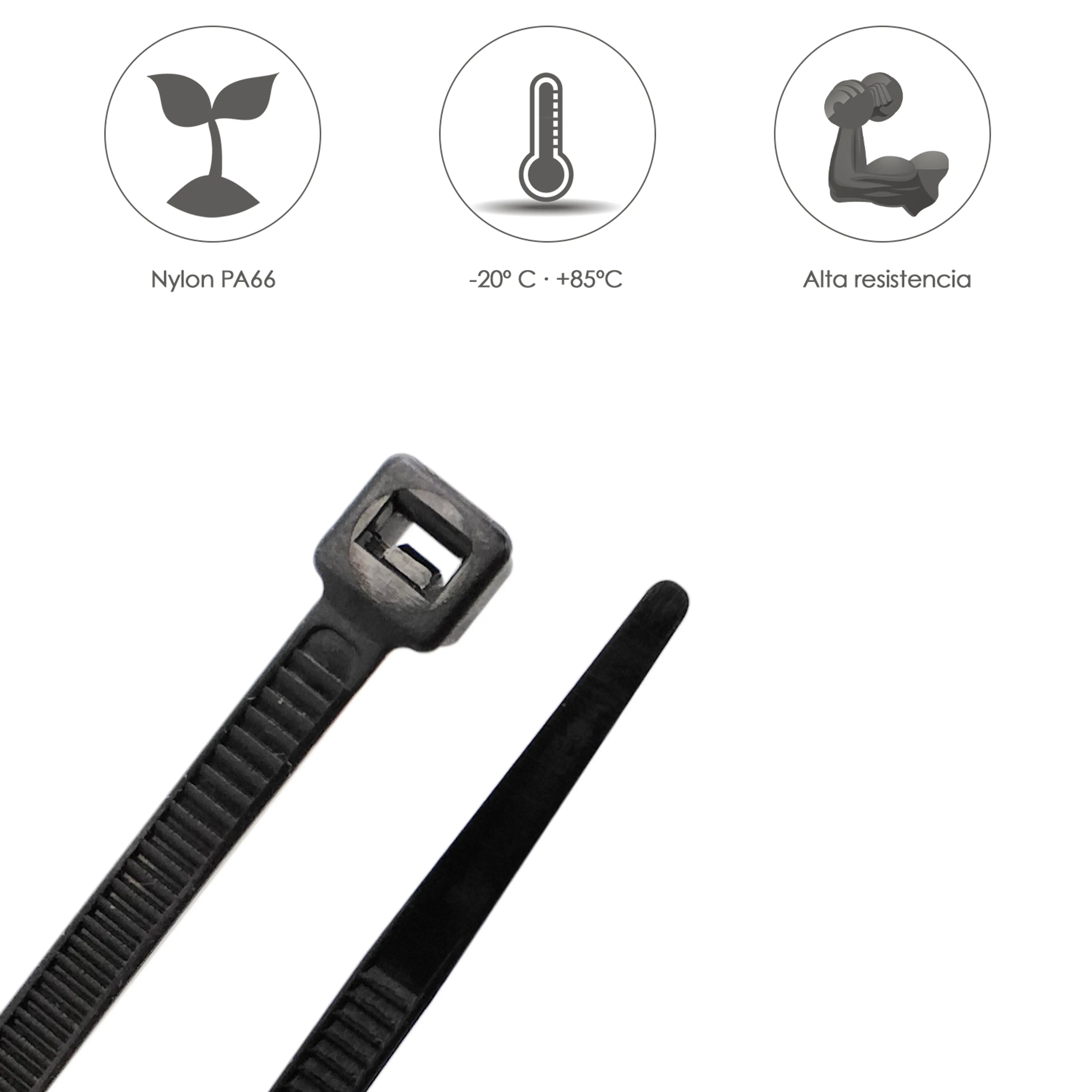 BRIDA NYLON 100%. COLOR NEGRO 4,5 X