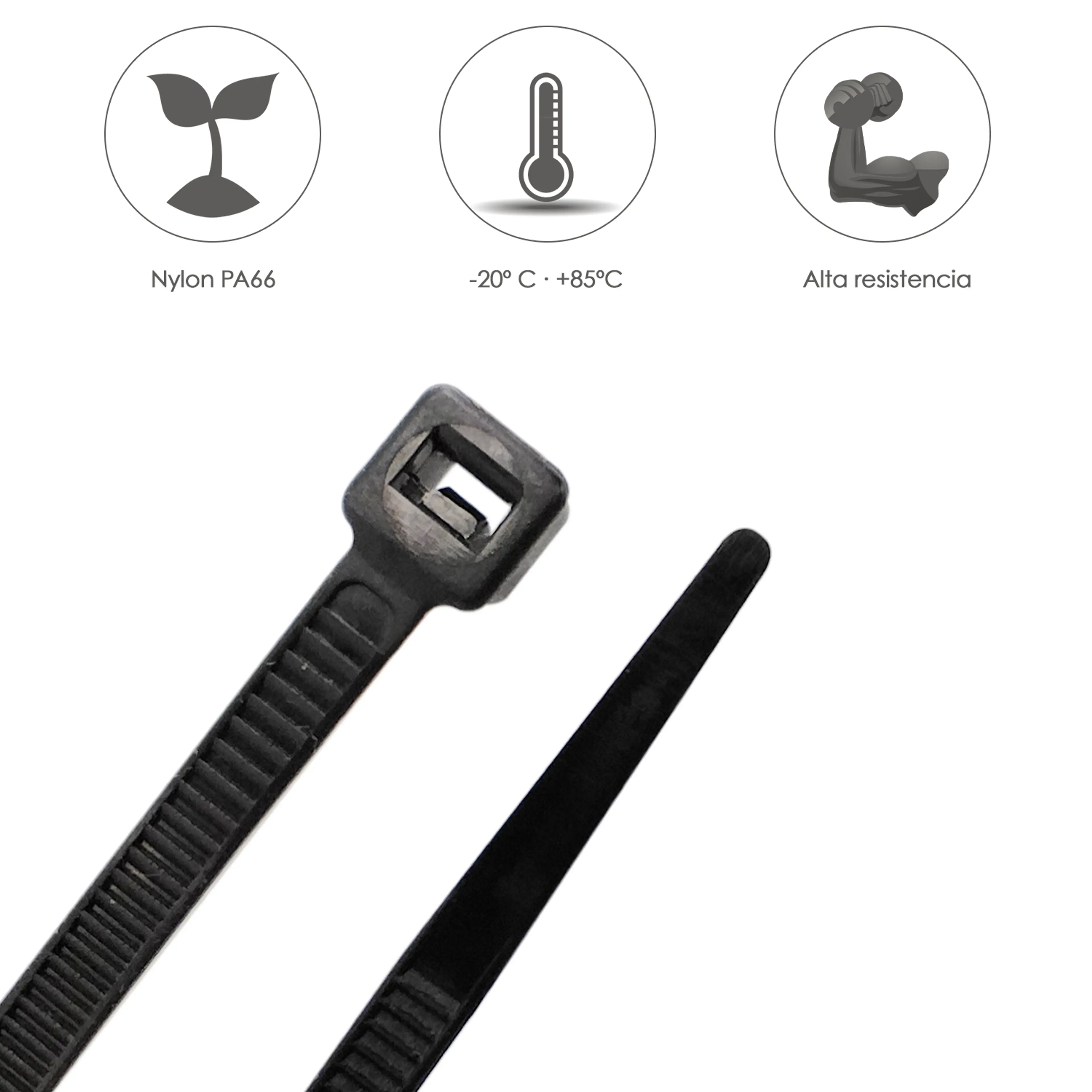 BRIDA NYLON 100%. COLOR NEGRO 9,0 X