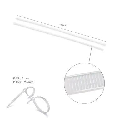 BRIDA NYLON 100%. COLOR NATURAL 2,5