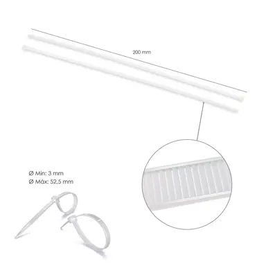 BRIDA NYLON 100%. COLOR NATURAL 3,5