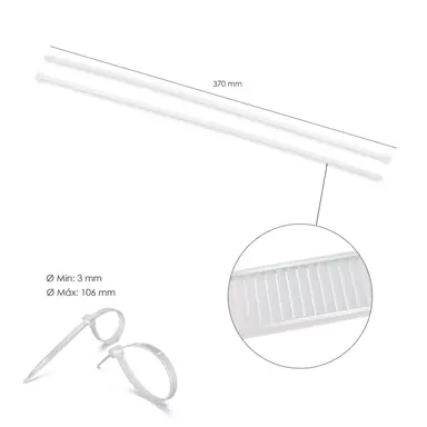 BRIDA NYLON 100%. COLOR NATURAL 3,6