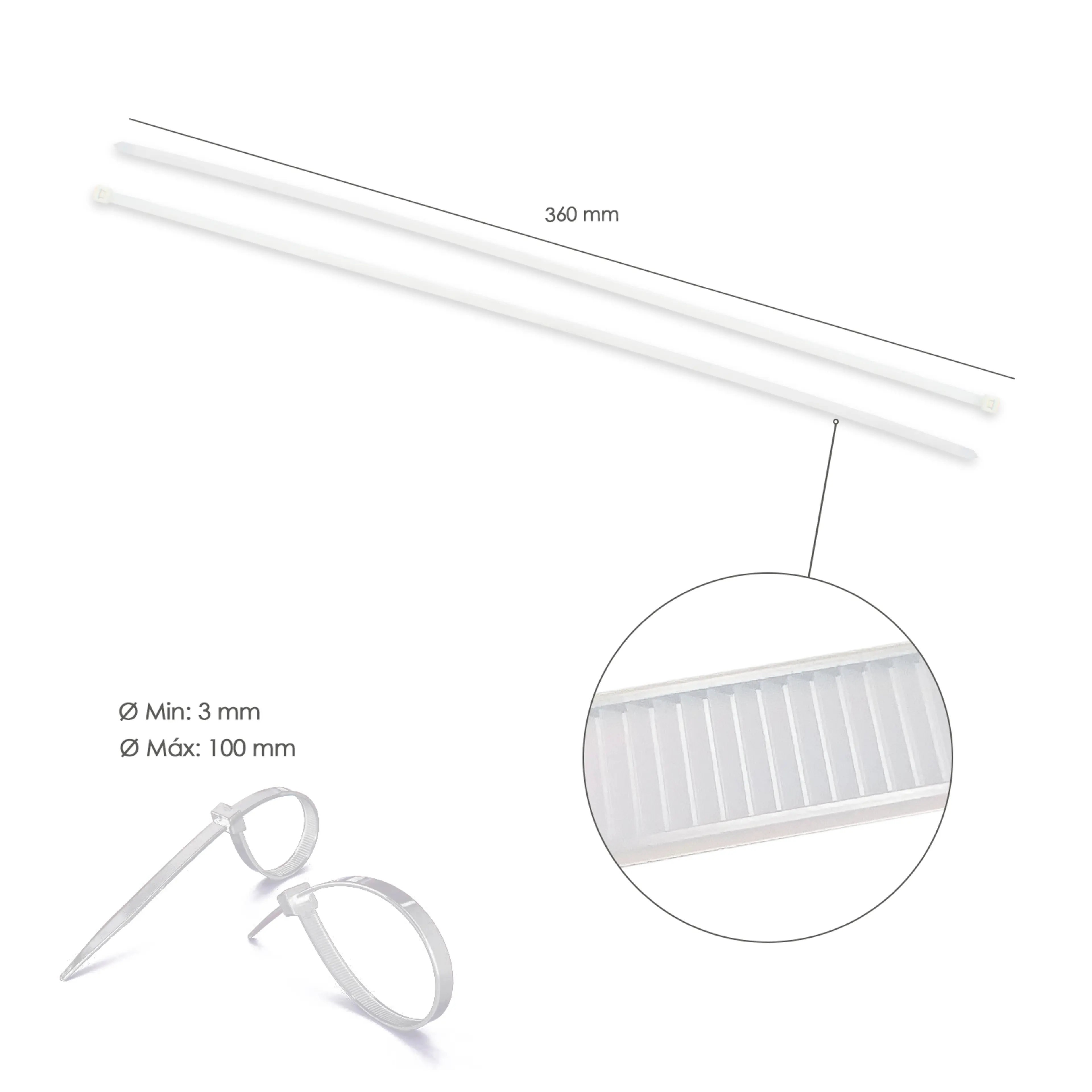 BRIDA NYLON 100%. COLOR NATURAL 4,5