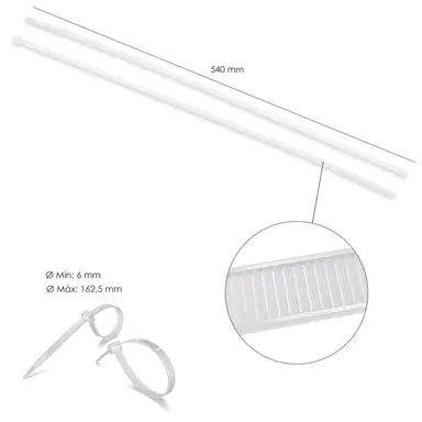 BRIDA NYLON 100%. COLOR NATURAL 7,8