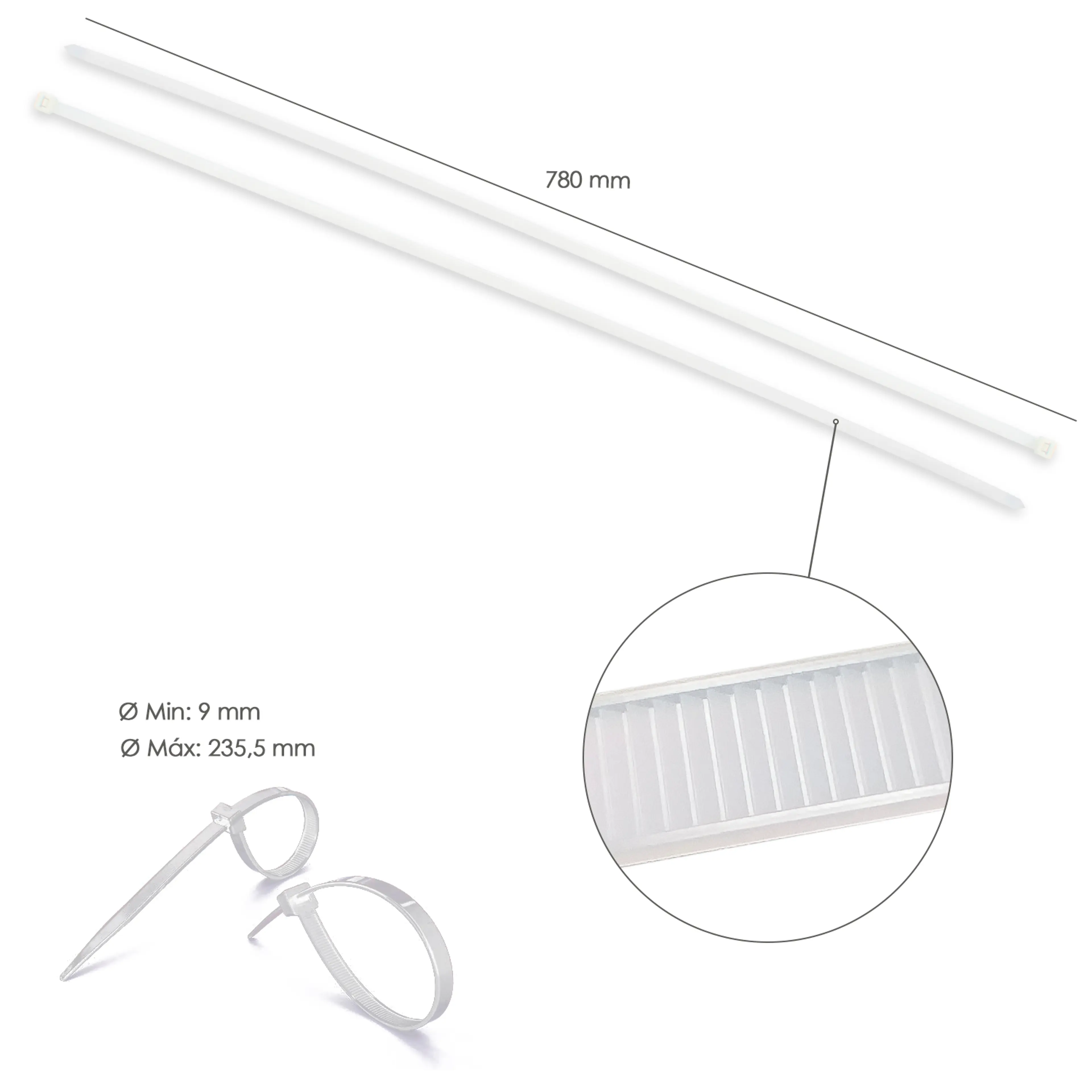 BRIDA NYLON 100%. COLOR NATURAL 9,0