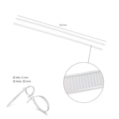 BRIDA NYLON 100%. COLOR NATURAL 2,5