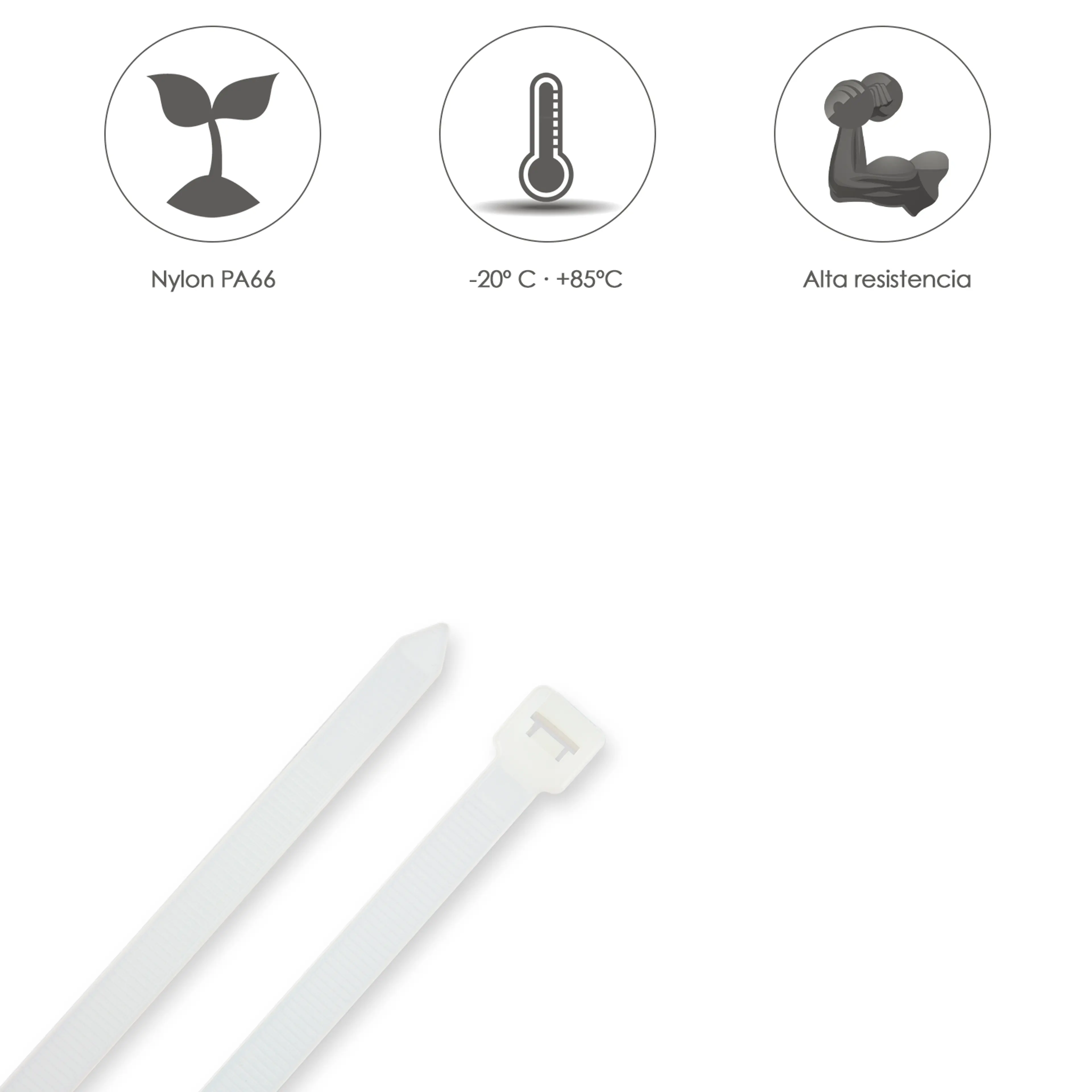 BRIDA NYLON 100%. COLOR NATURAL 2,5