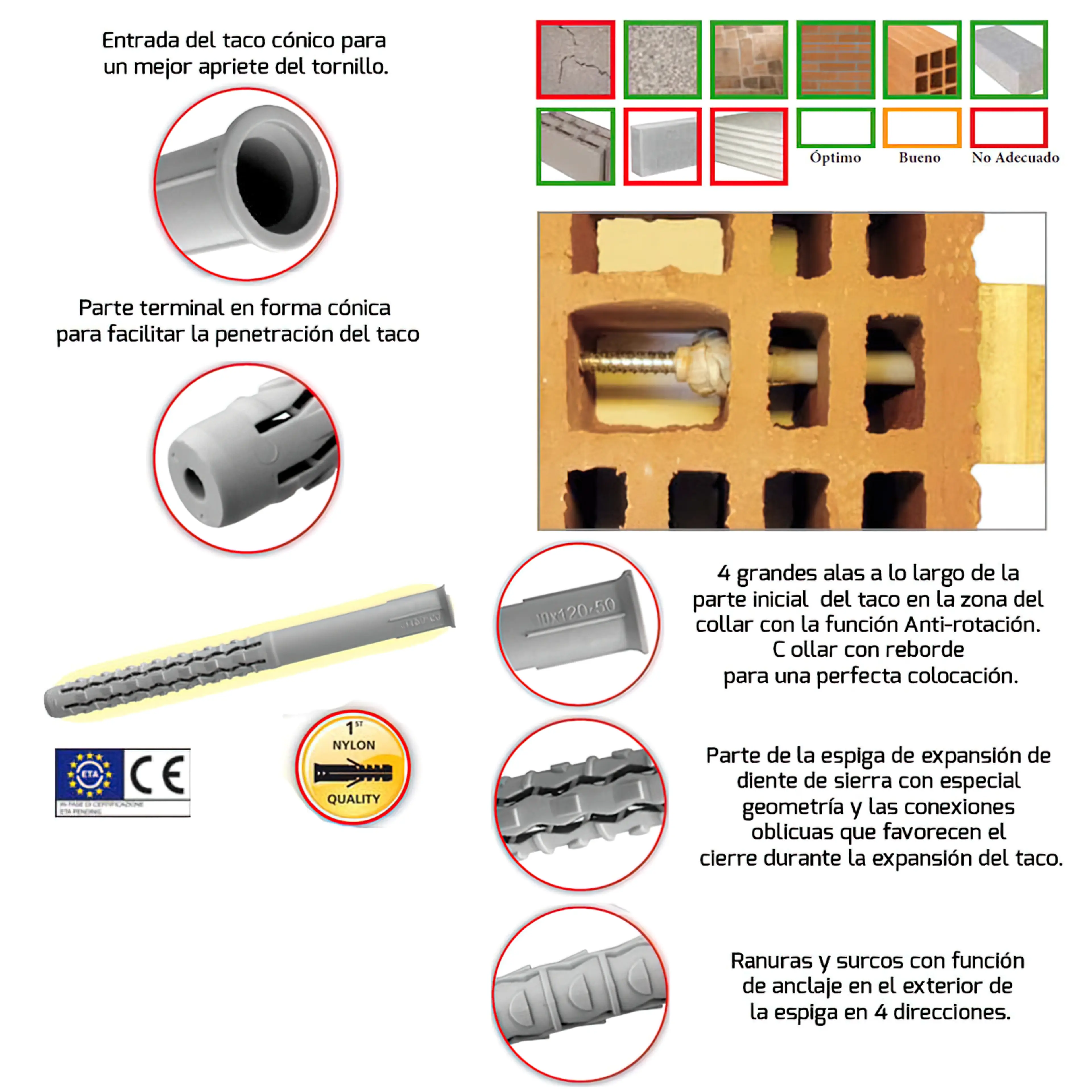 TACO WOLFPACK CON TIRAFONDO TORX MU