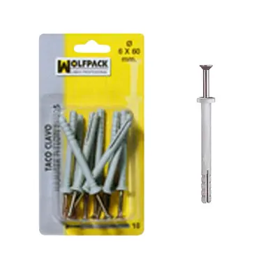 TACO CLAVO  MN     5X50 MM.   (10 P